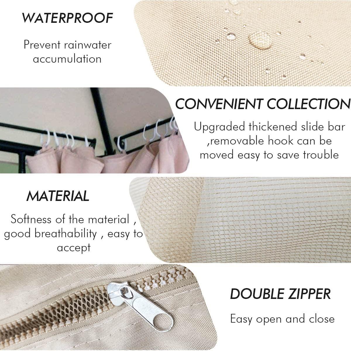 Malla de Mosquito de Reemplazo OnTheWay 3x3m para Gazebo