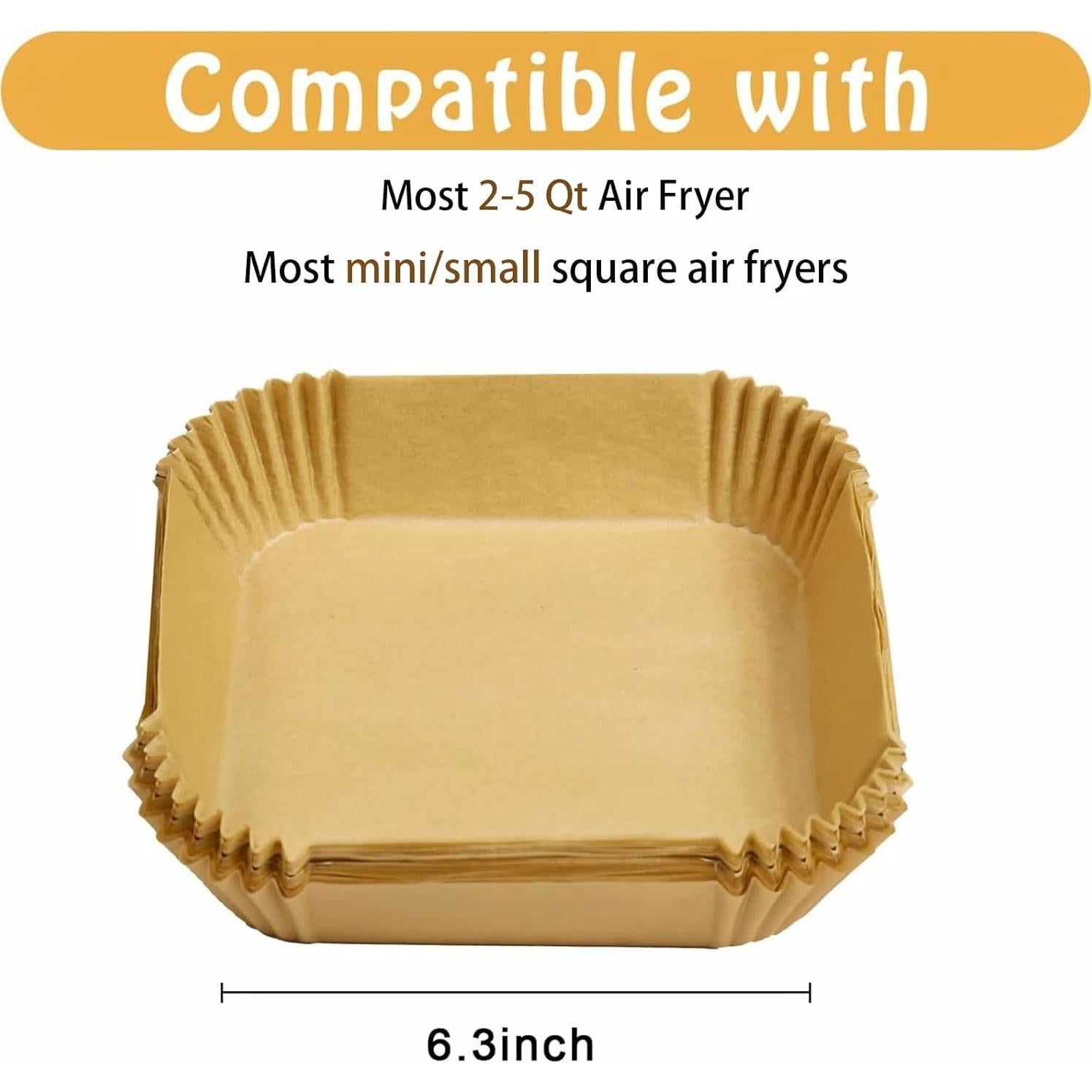 Forros Desechables para Freidora de Aire SIUDANGKA 100Pcs 16cm