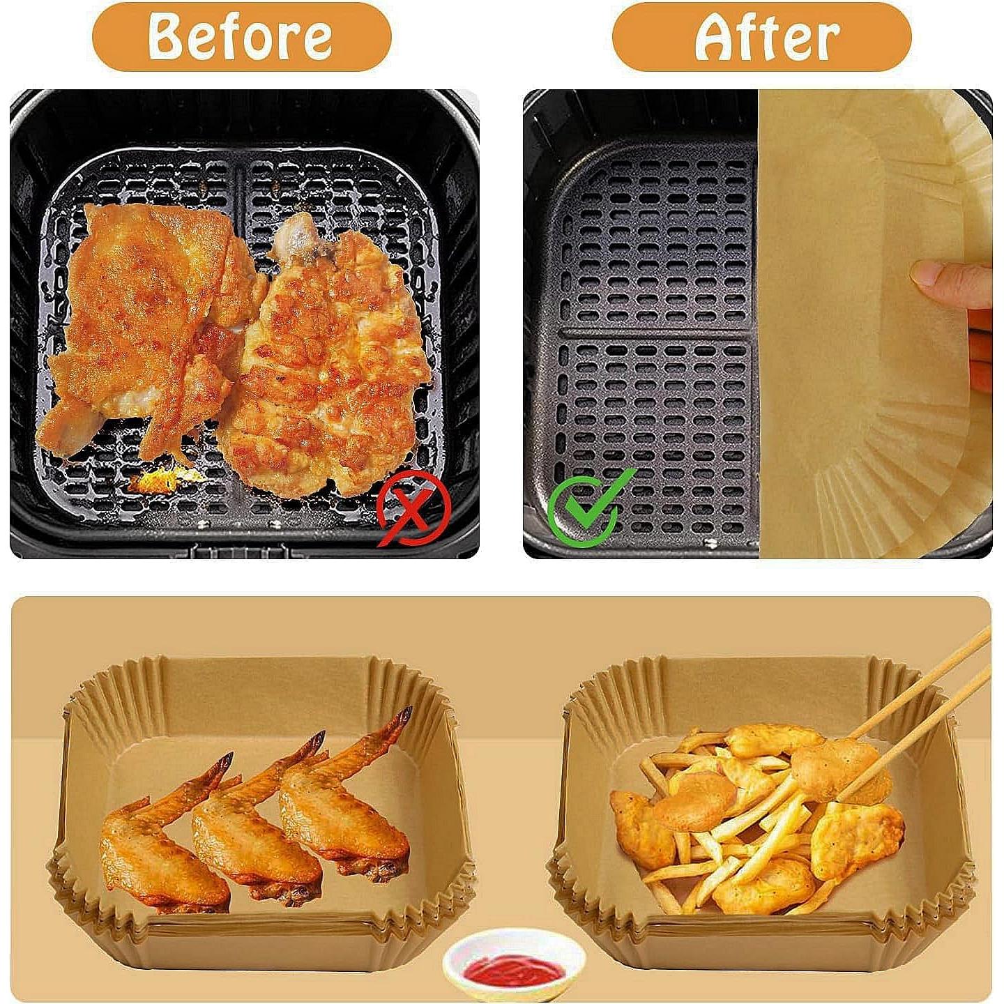 Forros Desechables para Freidora de Aire SIUDANGKA 100Pcs 16cm