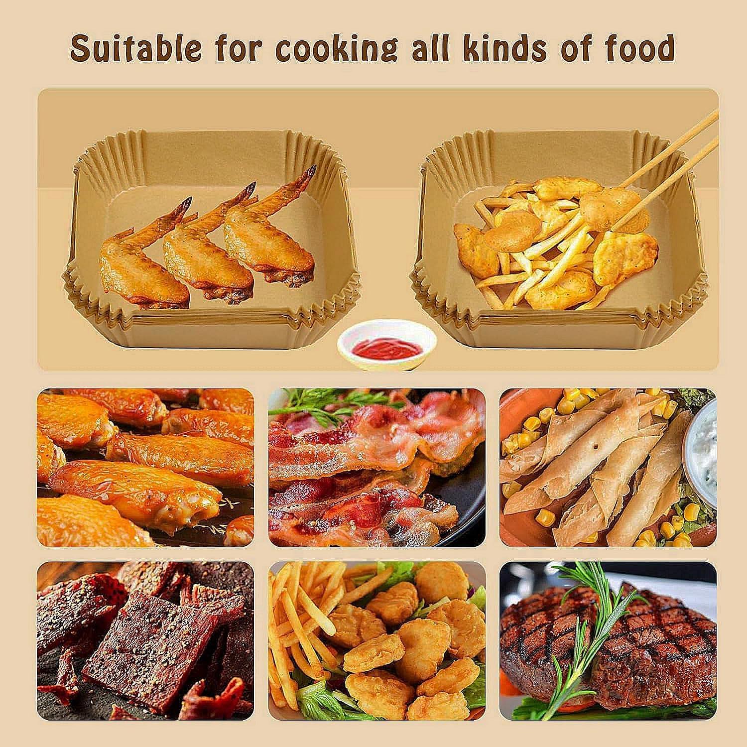 Forros Desechables para Freidora de Aire SIUDANGKA 100Pcs 16cm