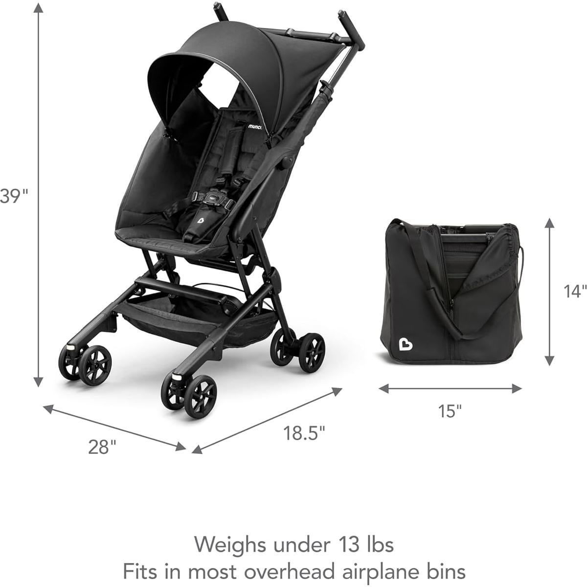 Carrito de Viaje Munchkin Night Owl Compacto con Luces