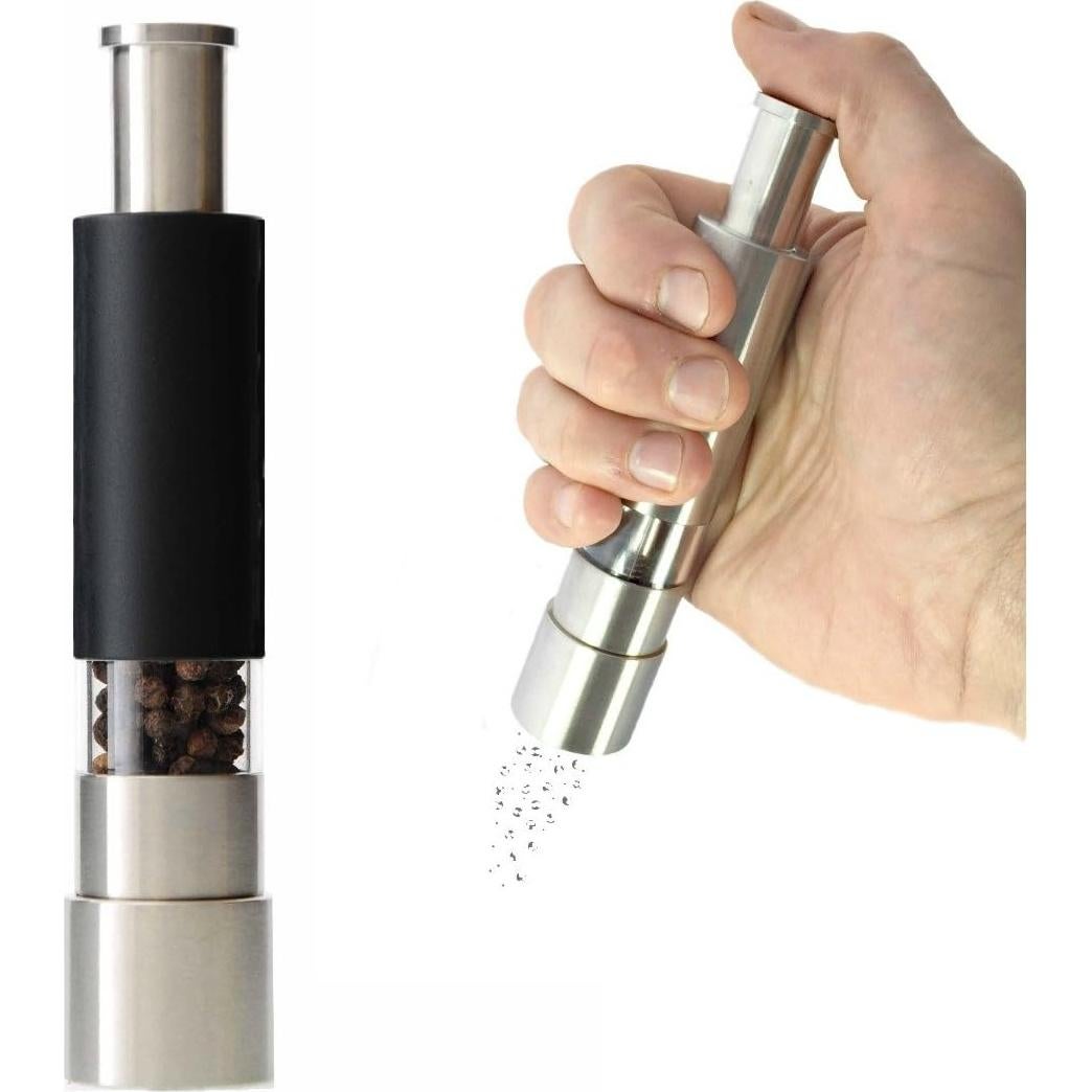 Molino de Sal y Pimienta Manual Grind Gourmet Reflex Negro 85g