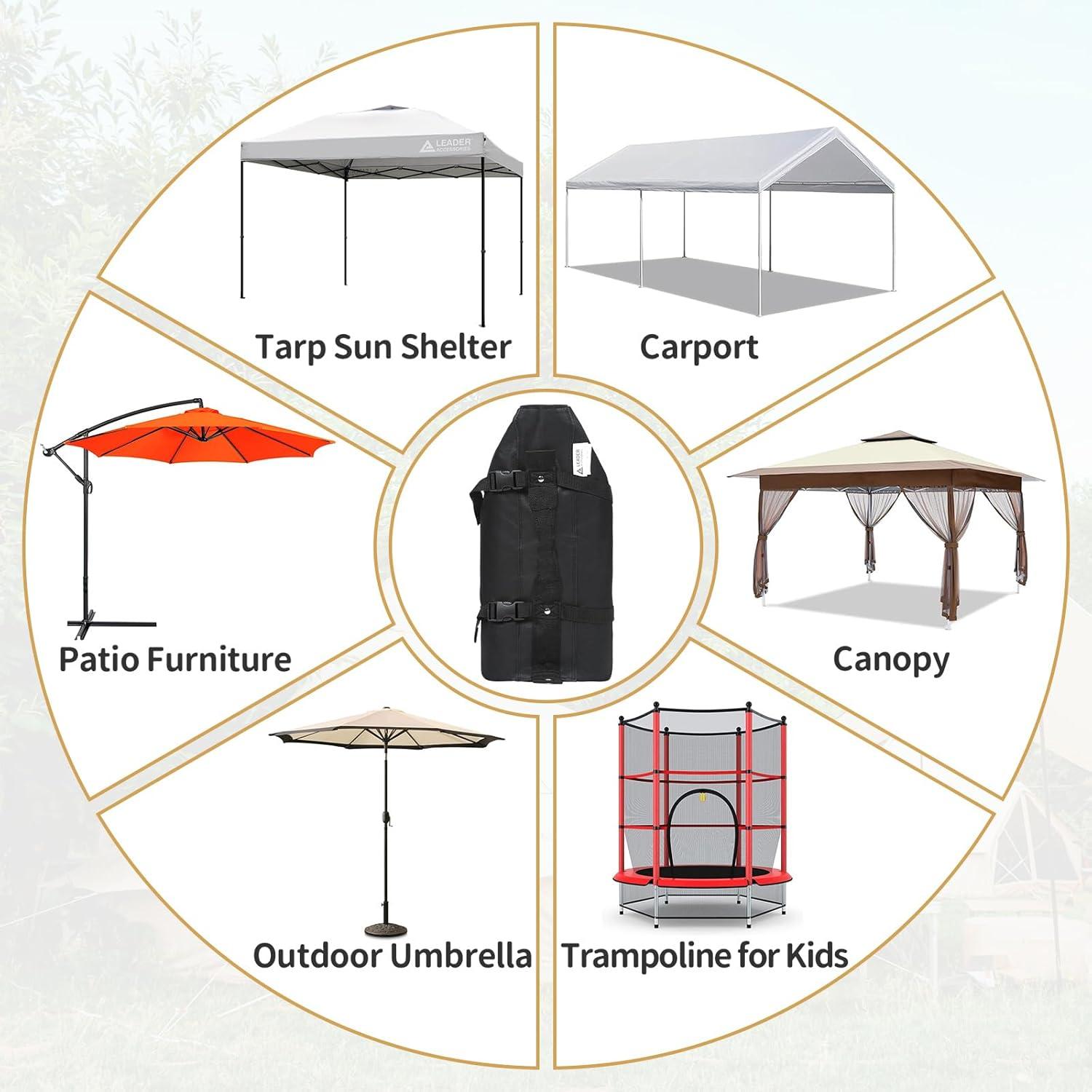 Juego de 4 Bolsas de Arena para Carpa Leader Accessories