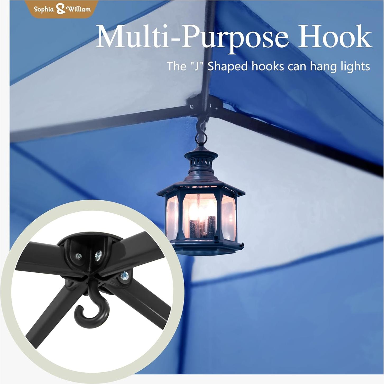 Carpa Plegable Sophia & William 3.05x3.05m con Malla Azul