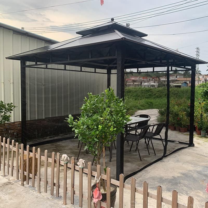 Mosquitero de Reemplazo SOOSPE-MZ para Gazebo 10x10 Negro