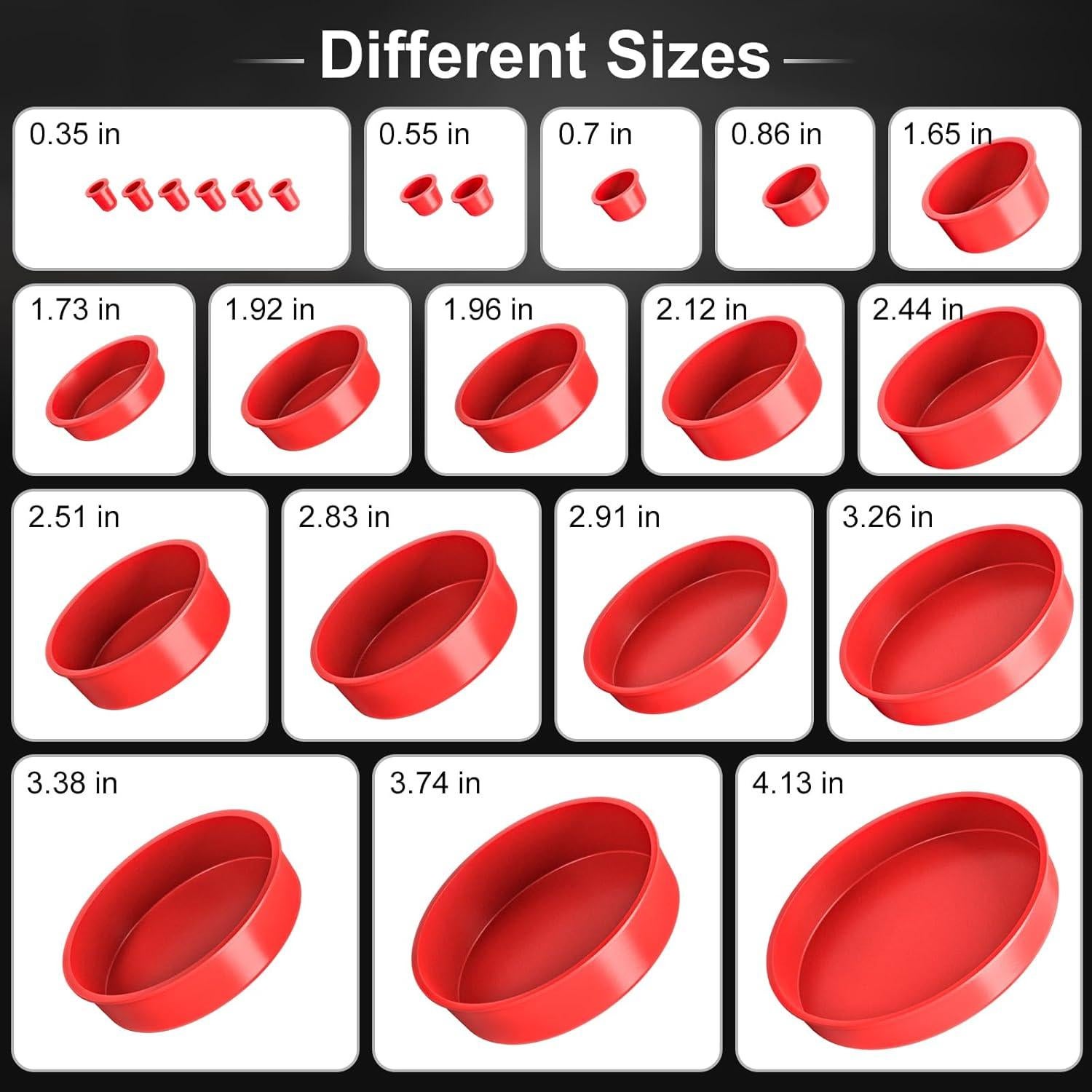 Kit de tapones de capó TUIREL 23 piezas para pruebas de fugas