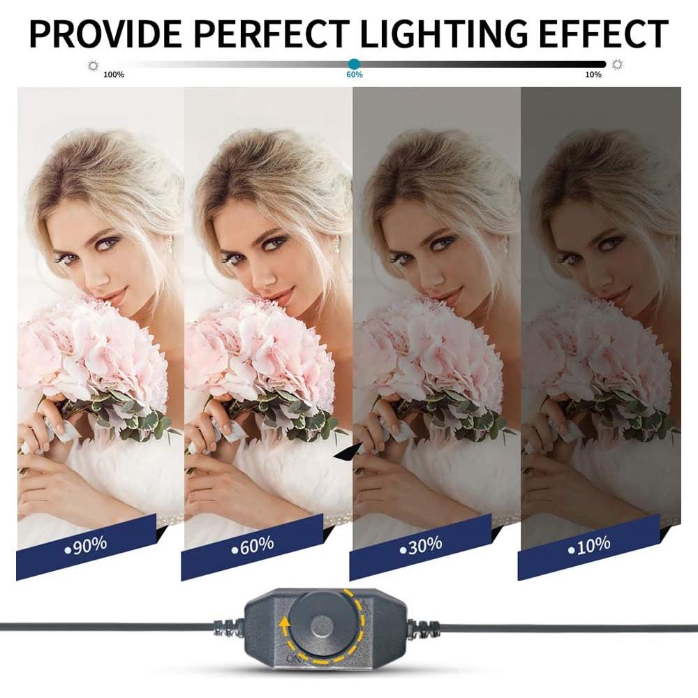 Kit de Iluminación LED GSKAIWEN 2 Luces 78.74 cm Ajustables