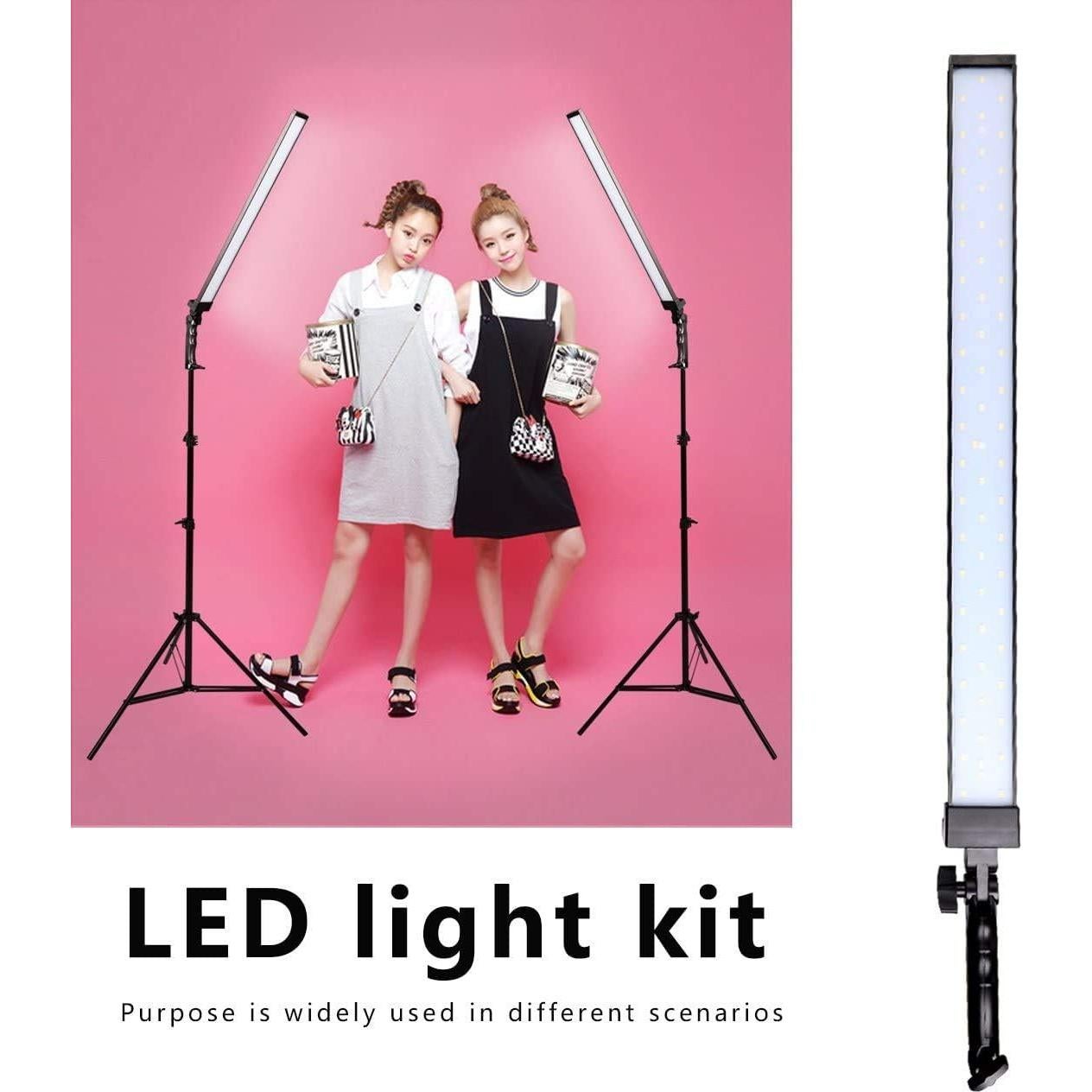 Kit de Iluminación LED GSKAIWEN 2 Luces 78.74 cm Ajustables