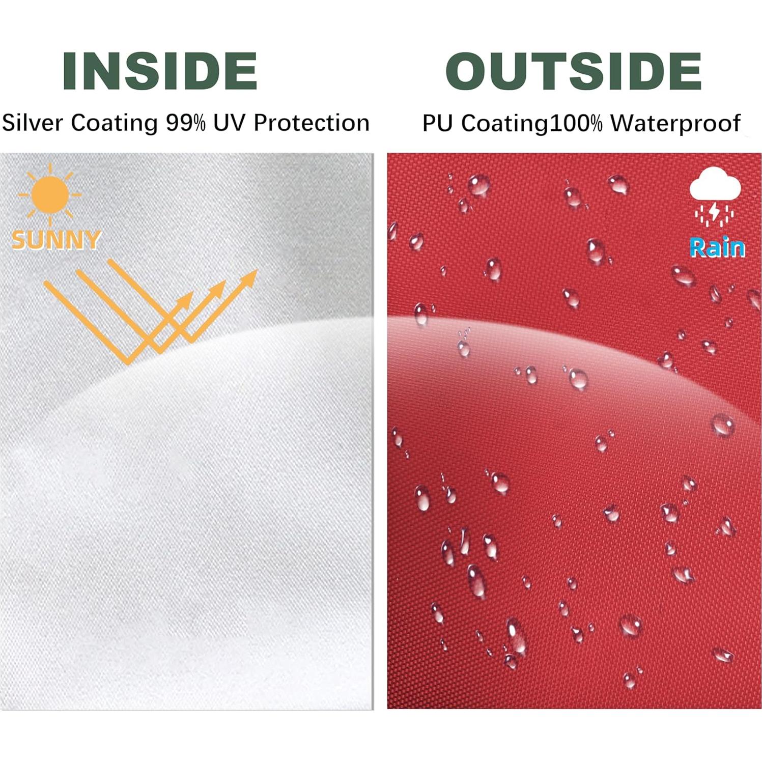 Red Commercial Replacement Canopy Top for 10x10 Straight Leg Pop Up Canopy Tent with Air Vent