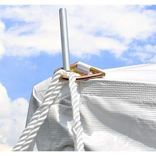 Party Tents Direct 20'x30' Canopy Tent, Weekender Canopy Pole Tent, Easy Up with Heavy Duty PVC White Top, 120 Person Capacity, Outdoor Canopies, Tents for Parties, Weddings & Events
