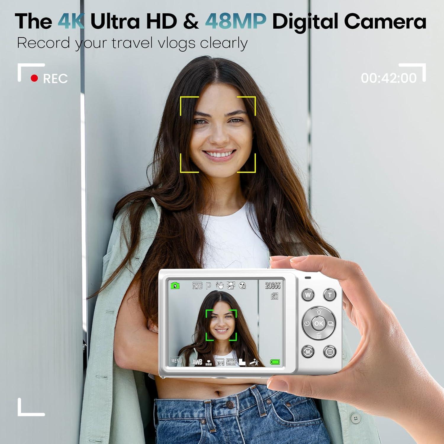 Cámara Digital STUOGYUM DC402-AF 4K 48MP Zoom 16X