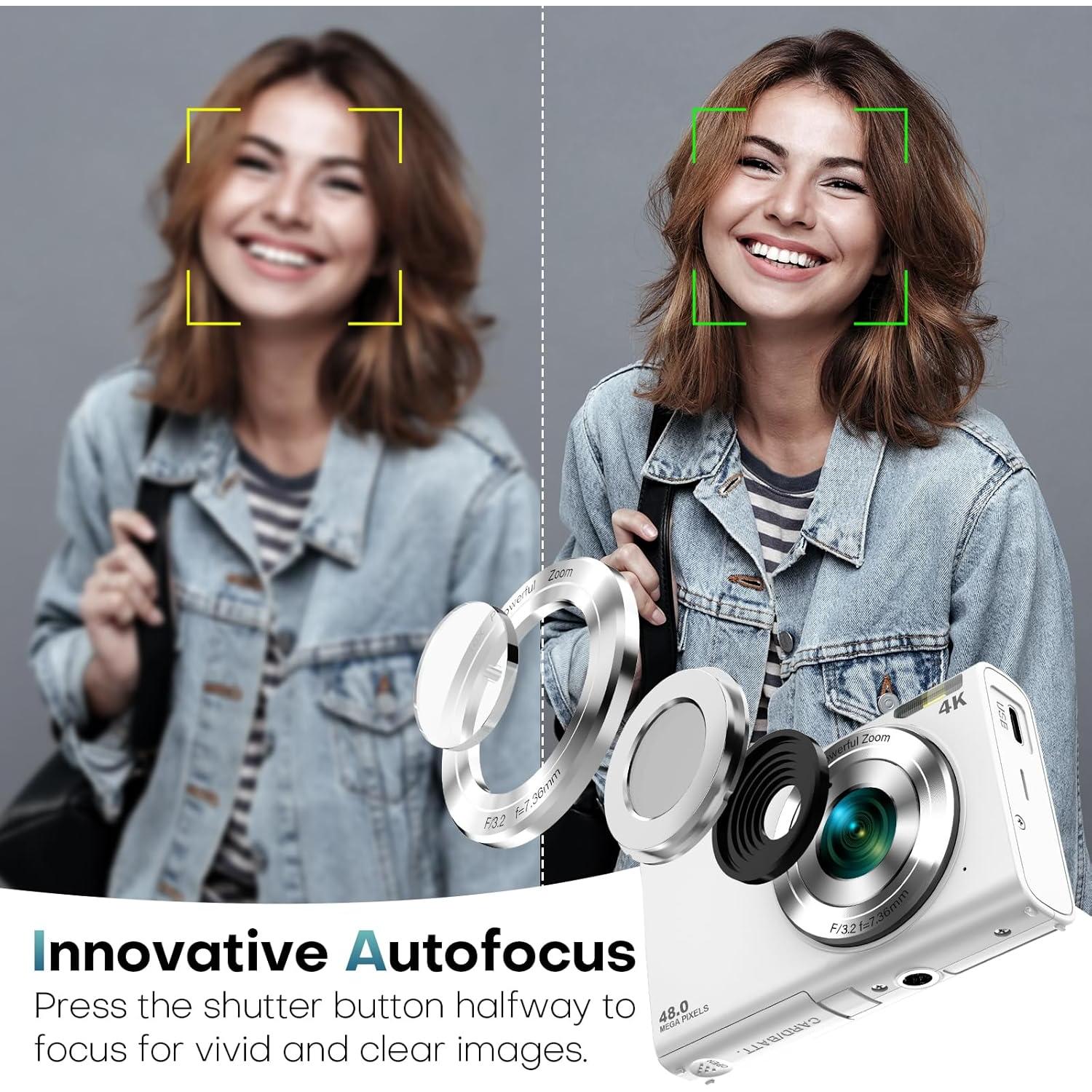 Cámara Digital STUOGYUM DC402-AF 4K 48MP Zoom 16X