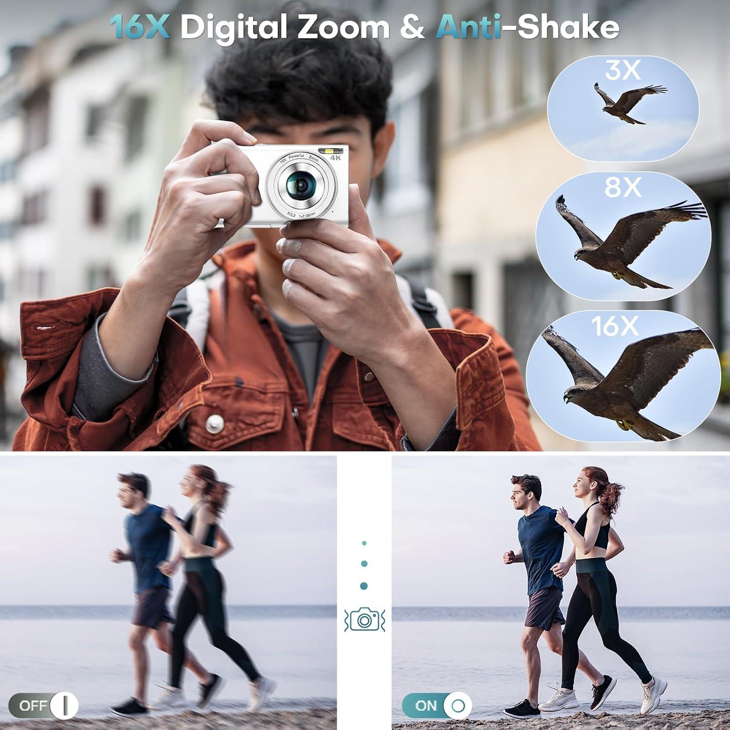 Cámara Digital STUOGYUM DC402-AF 4K 48MP Zoom 16X