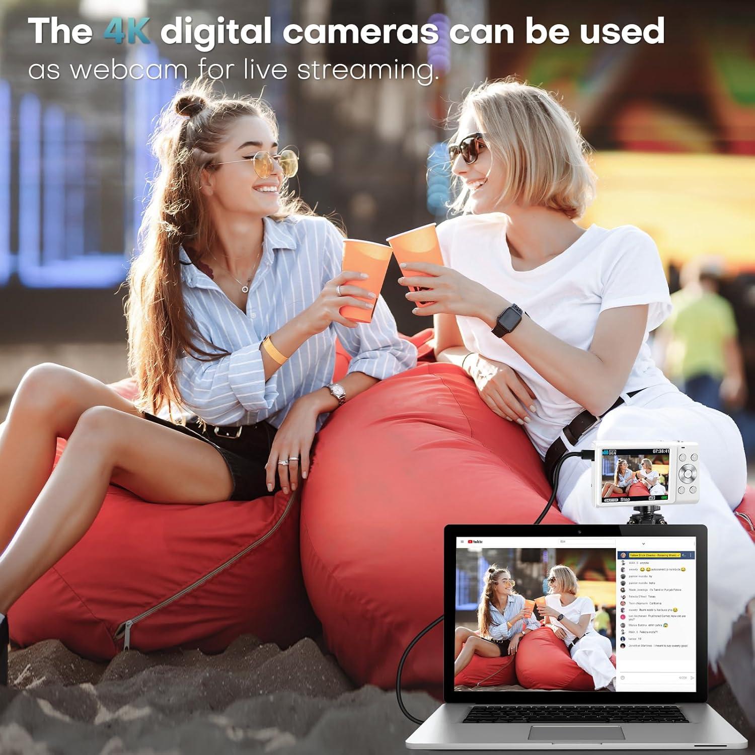 Cámara Digital STUOGYUM DC402-AF 4K 48MP Zoom 16X