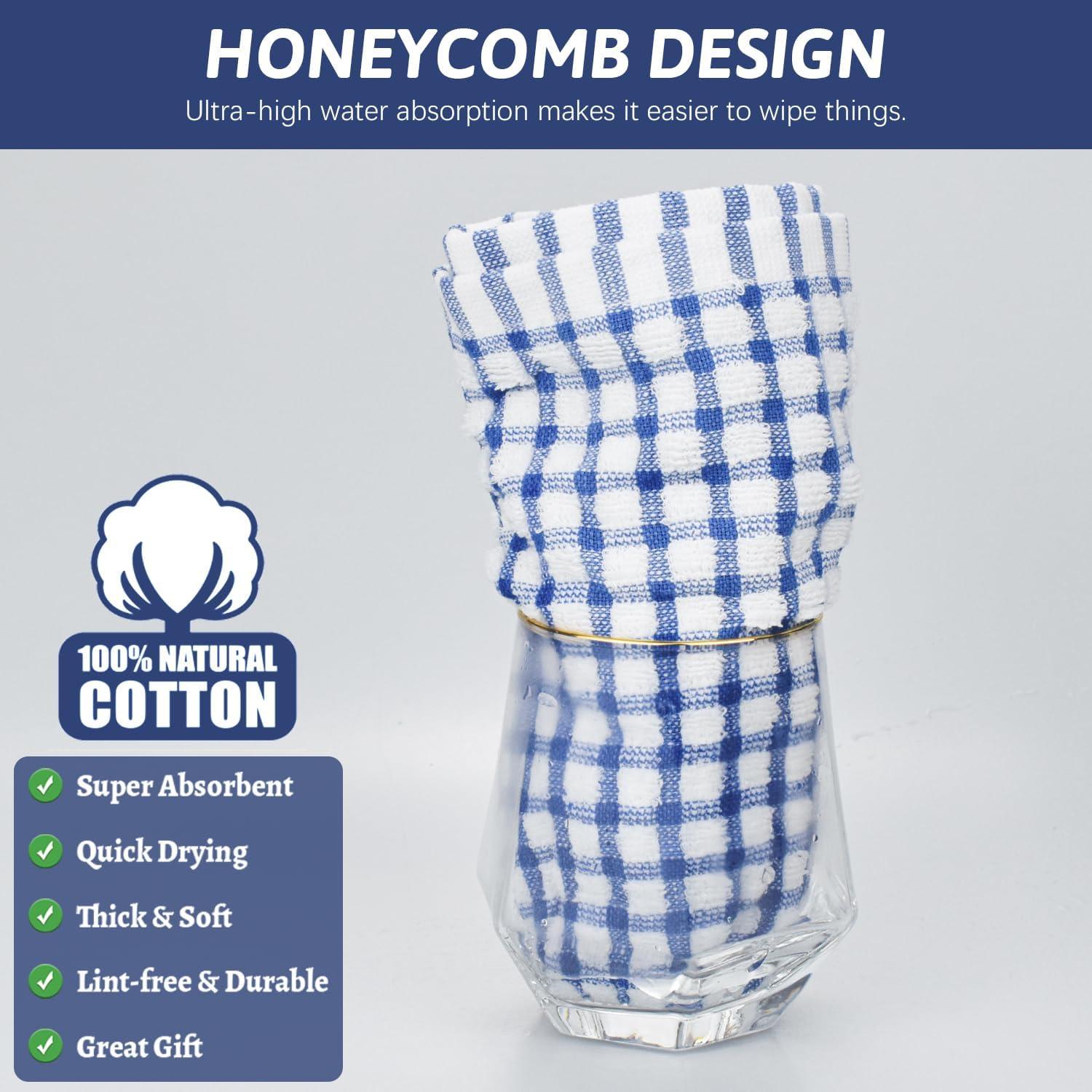 Trapos de Cocina Nialnant 8 Pcs 100% Algodón 28x28 cm