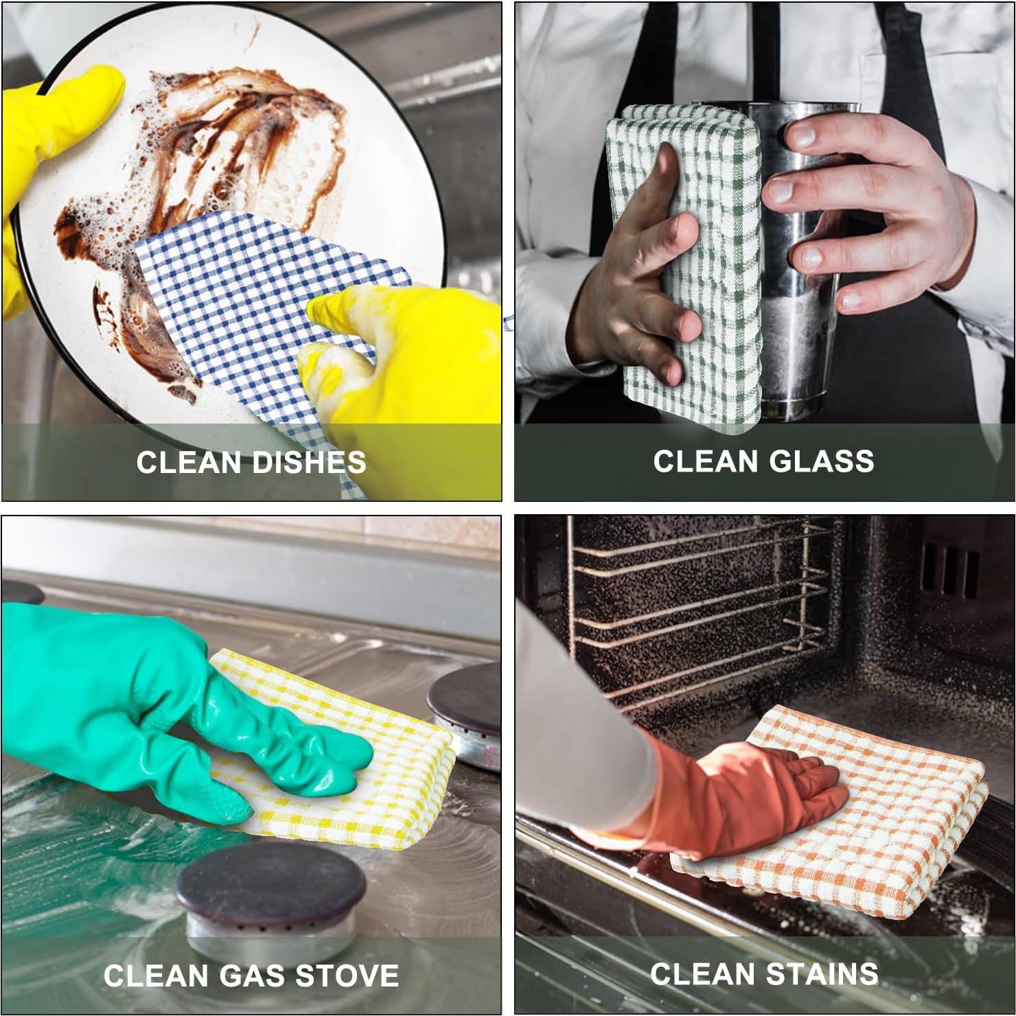 Trapos de Cocina Nialnant 8 Pcs 100% Algodón 28x28 cm