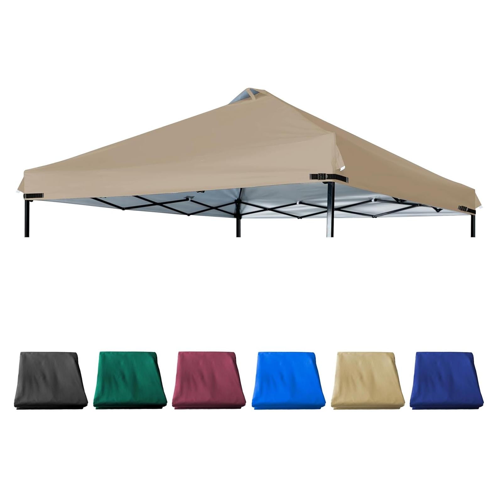 Cubierta de Reemplazo Canopy JANCANOPY 10x10 Caqui con Ventilación