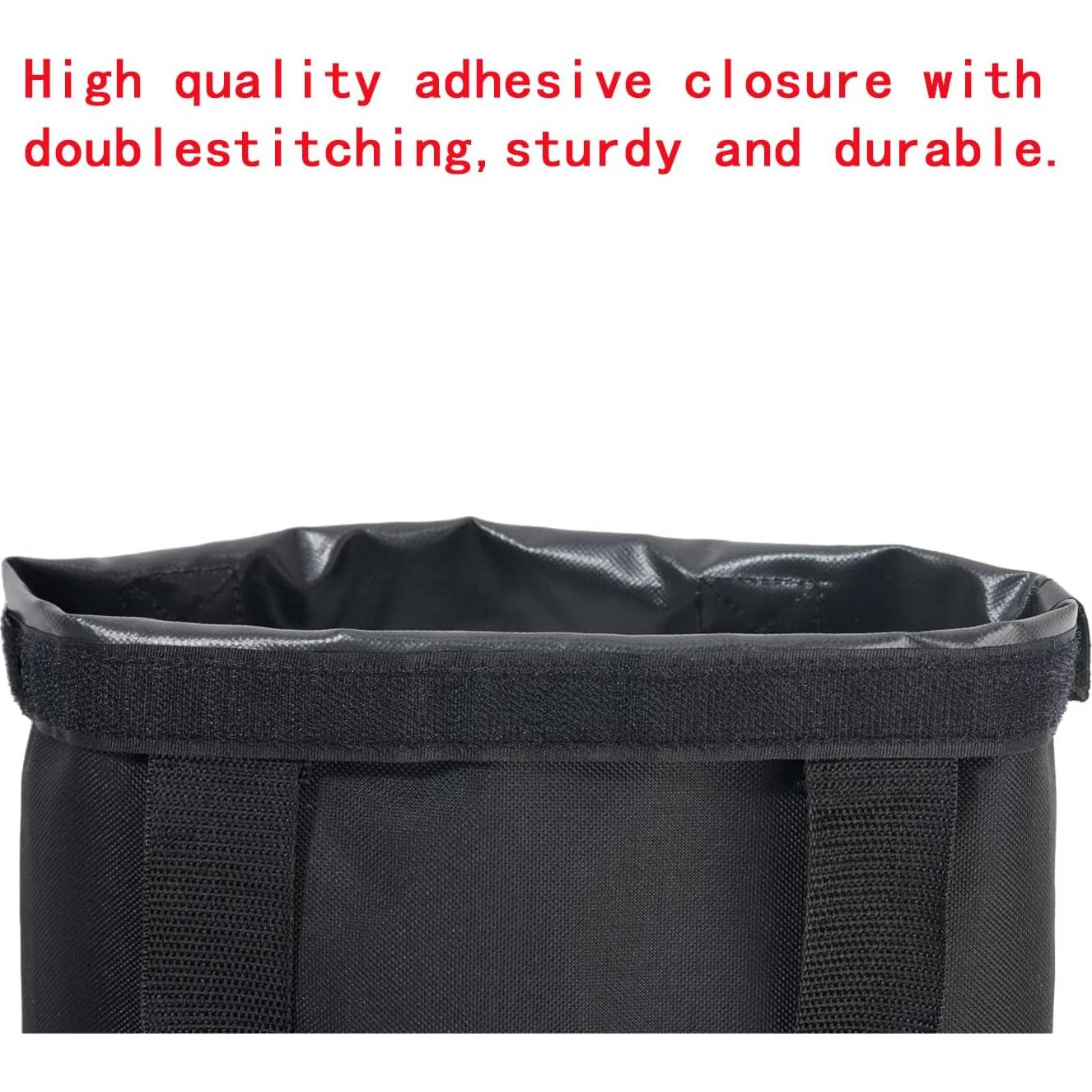 Bolsas de peso para toldo CACTIYE, 6 unidades, 20x50 cm, Negro