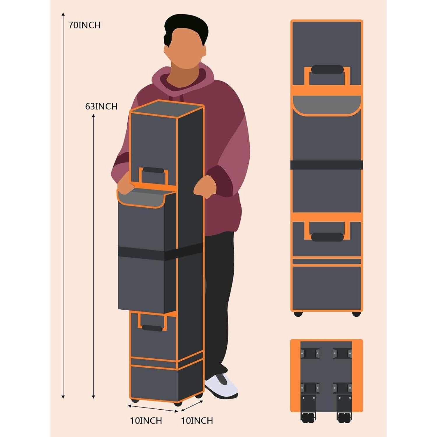 Bolsa de Almacenamiento para Carpa Grande Roetelo 160x25cm