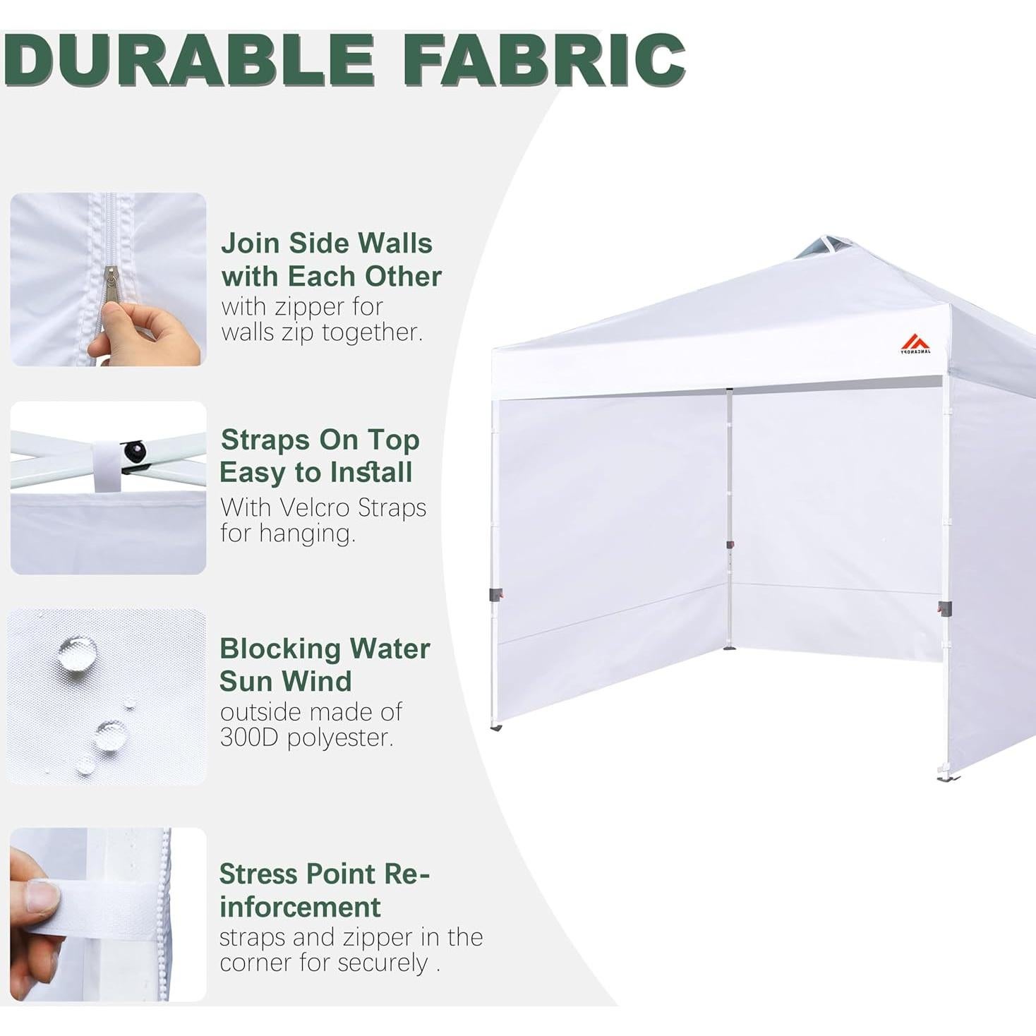 Pared Lateral Azul Marino JANCANOPY 200x366 cm Impermeable