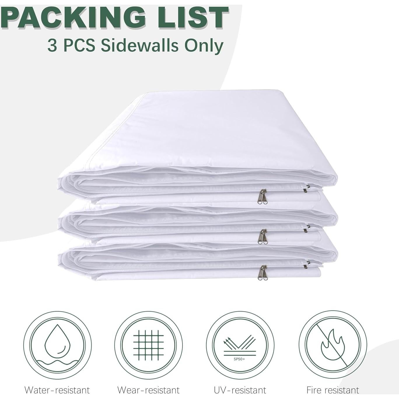 Pared Lateral Azul Marino JANCANOPY 200x366 cm Impermeable