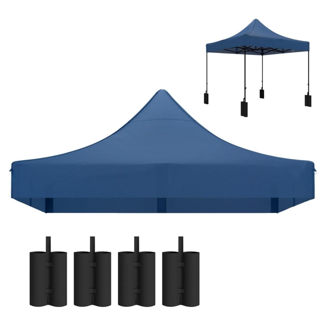 Carpa de Repuesto 10x10 MATONELL Azul Impermeable UV