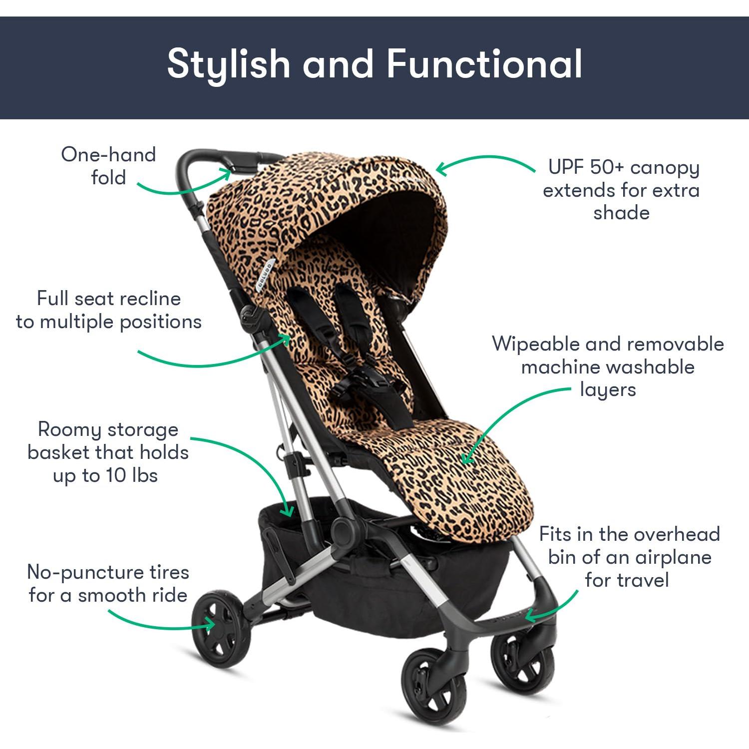 Carrito Compacto Colugo - Plegable, Ligero, 7.26 kg, Wild Child