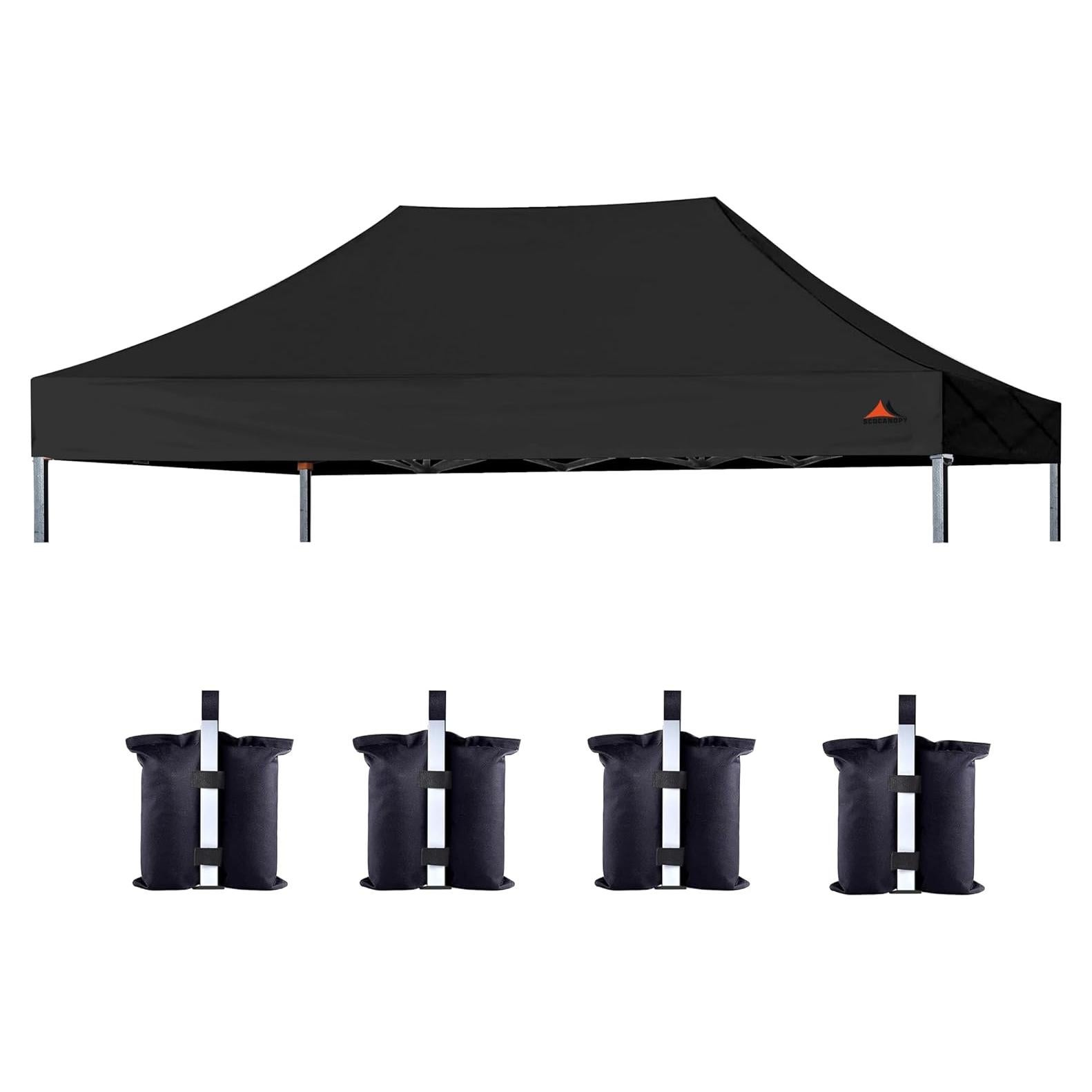 Cubierta de Carpa SCOCANOPY 10x20m Impermeable Negra