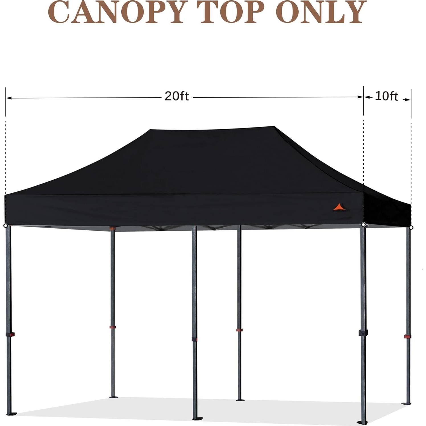 Cubierta de Carpa SCOCANOPY 10x20m Impermeable Negra