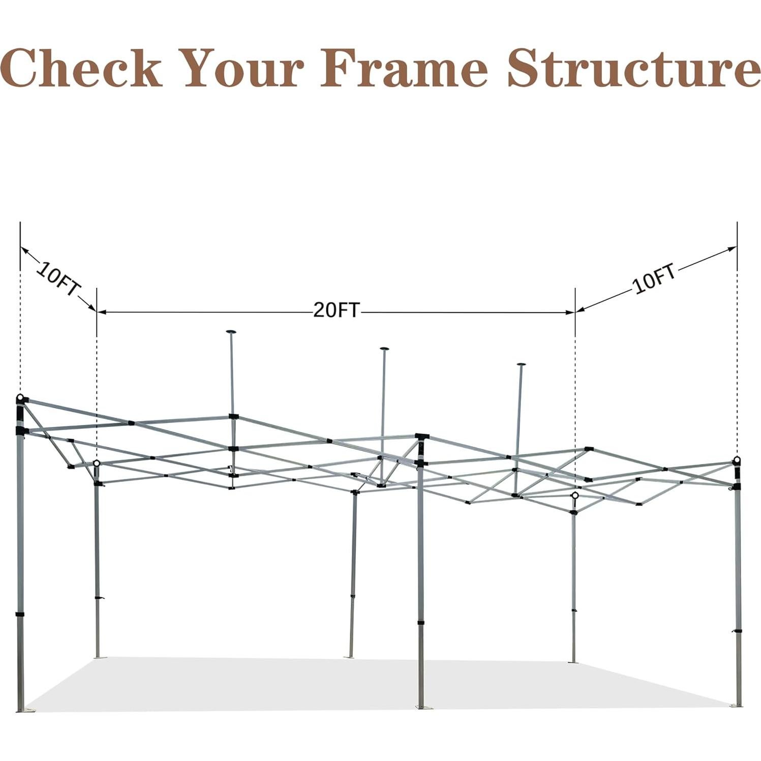 Cubierta de Carpa SCOCANOPY 10x20m Impermeable Negra