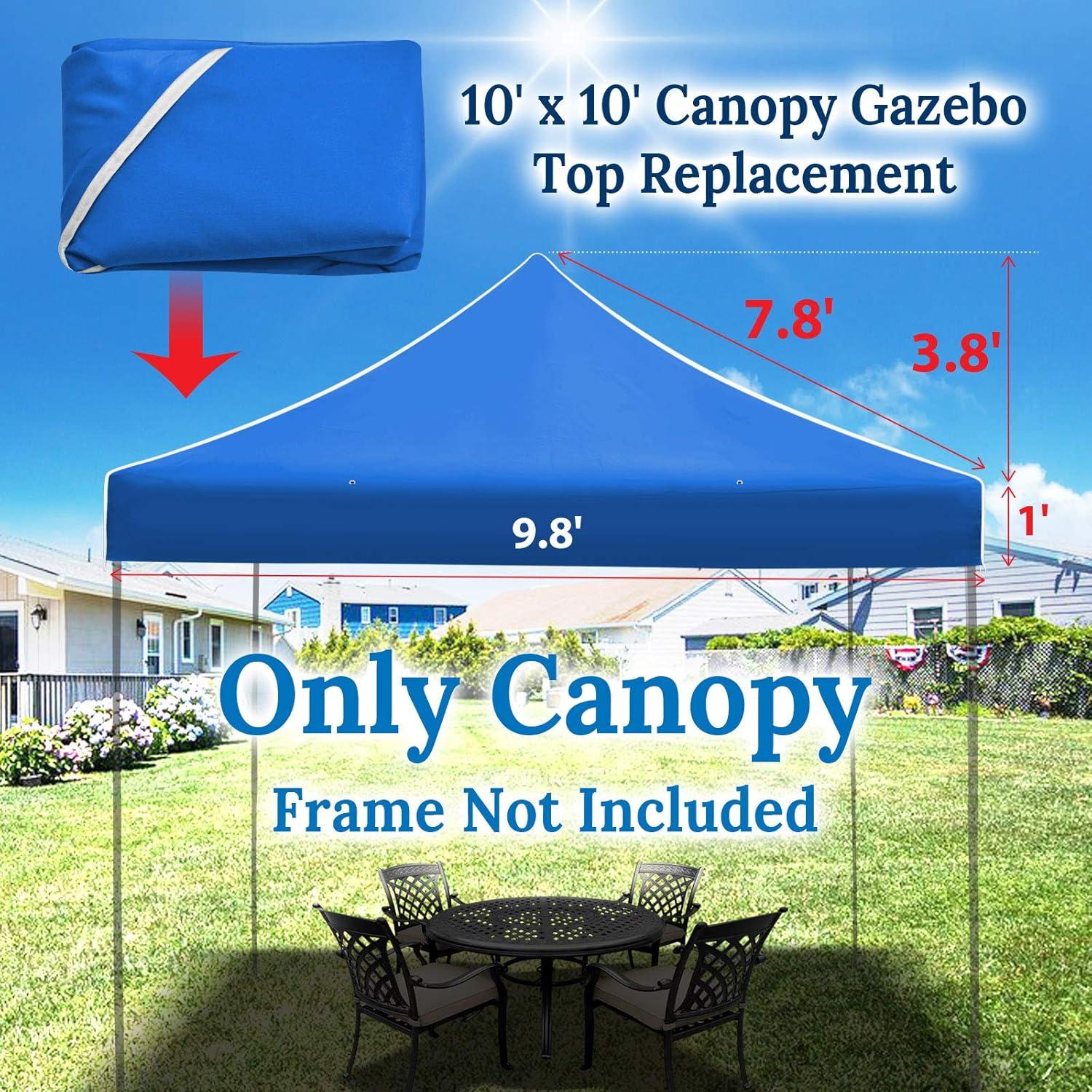 Carpa Pabellón 3x3m BenefitUSA Azul Cubierta de Poliéster