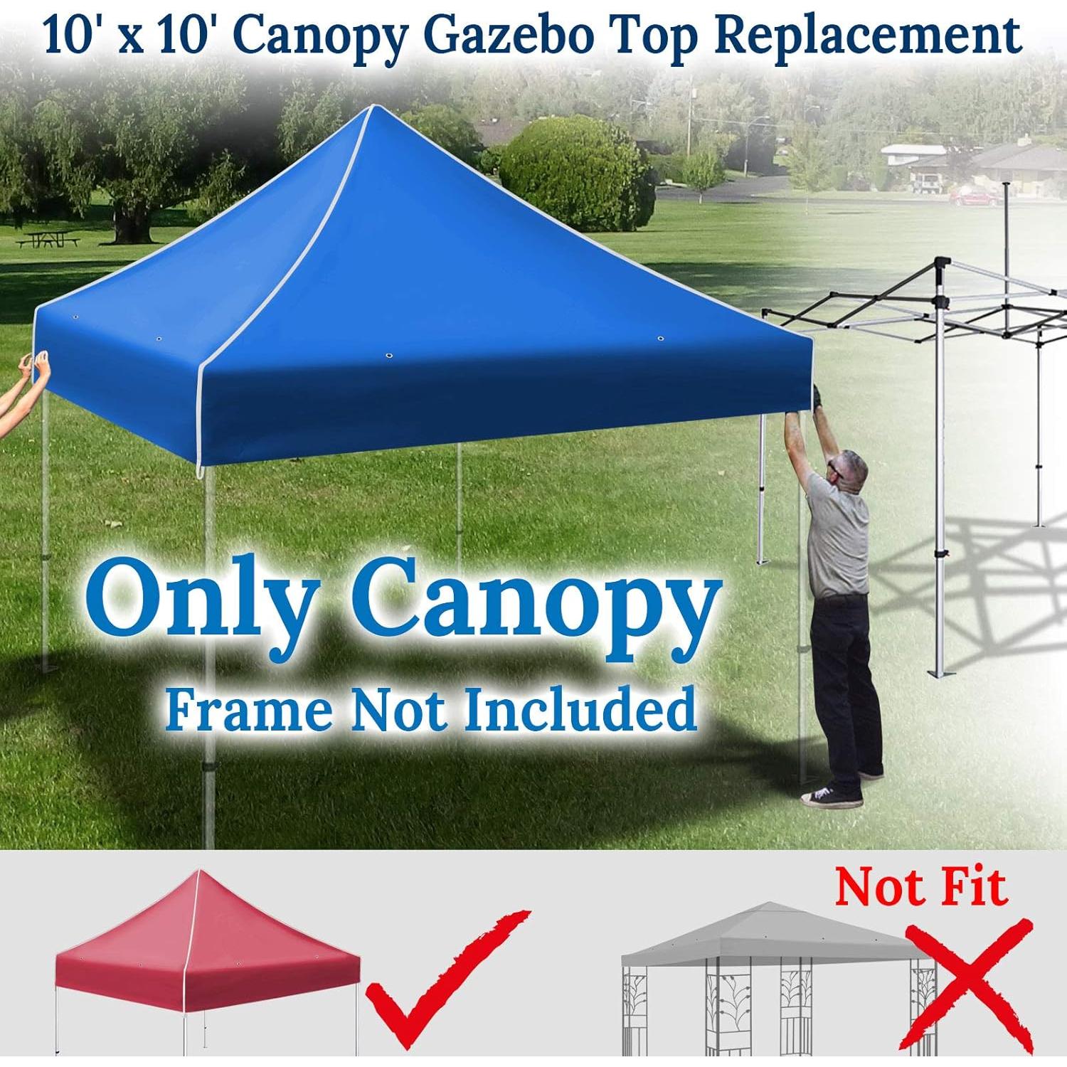 Carpa Pabellón 3x3m BenefitUSA Azul Cubierta de Poliéster