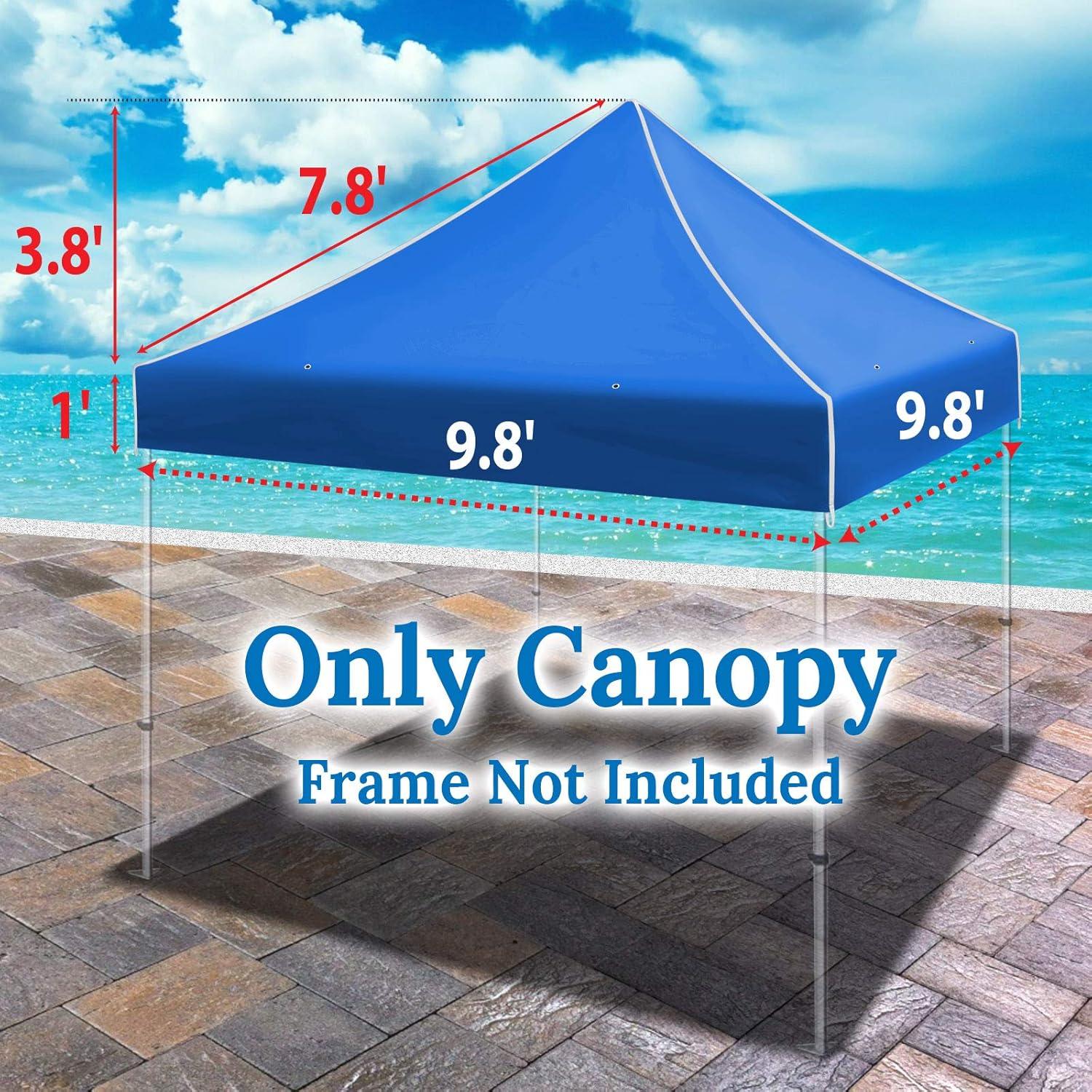 Carpa Pabellón 3x3m BenefitUSA Azul Cubierta de Poliéster