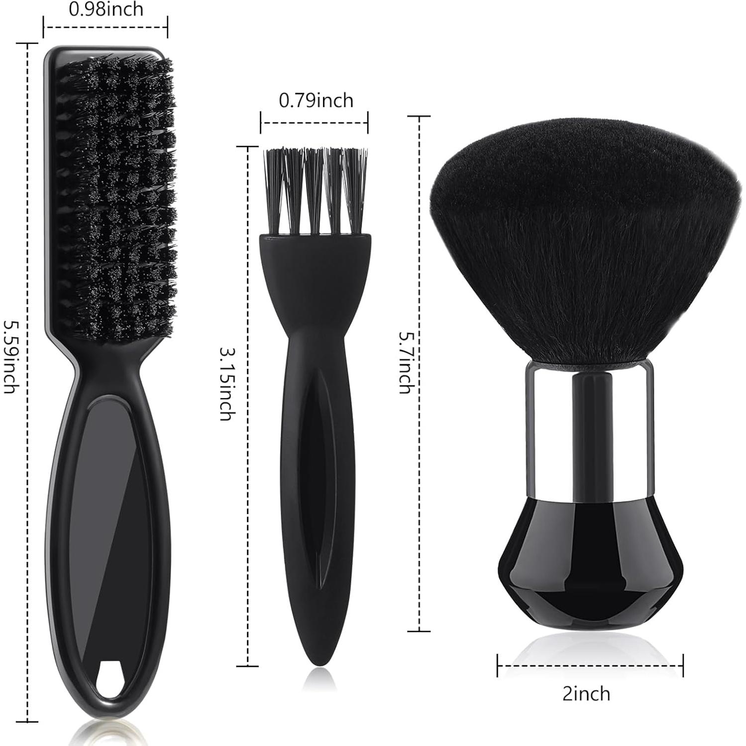 Kit de Limpieza Patelai 3 Piezas Cepillos para Barberos