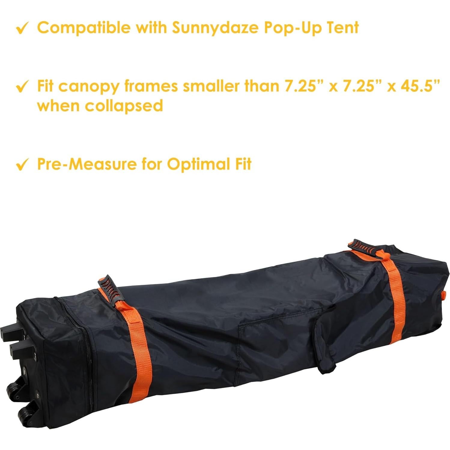Bolsa de Transporte con Ruedas Sunnydaze para Toldo Pop-Up
