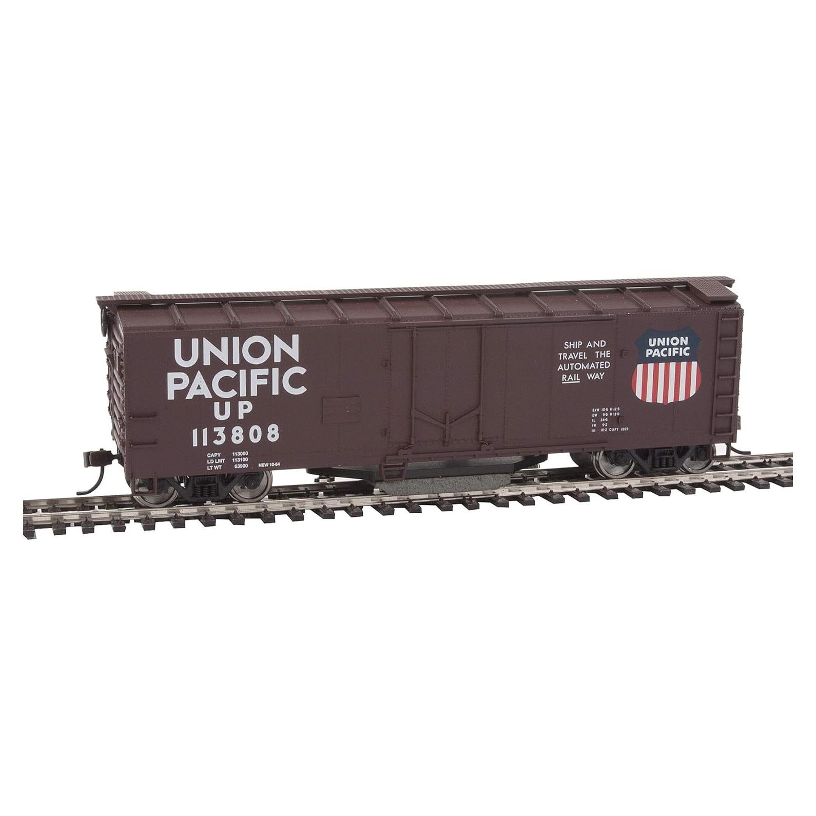 Vagón de limpieza de rieles Walthers Trainline HO 40' Union Pacific