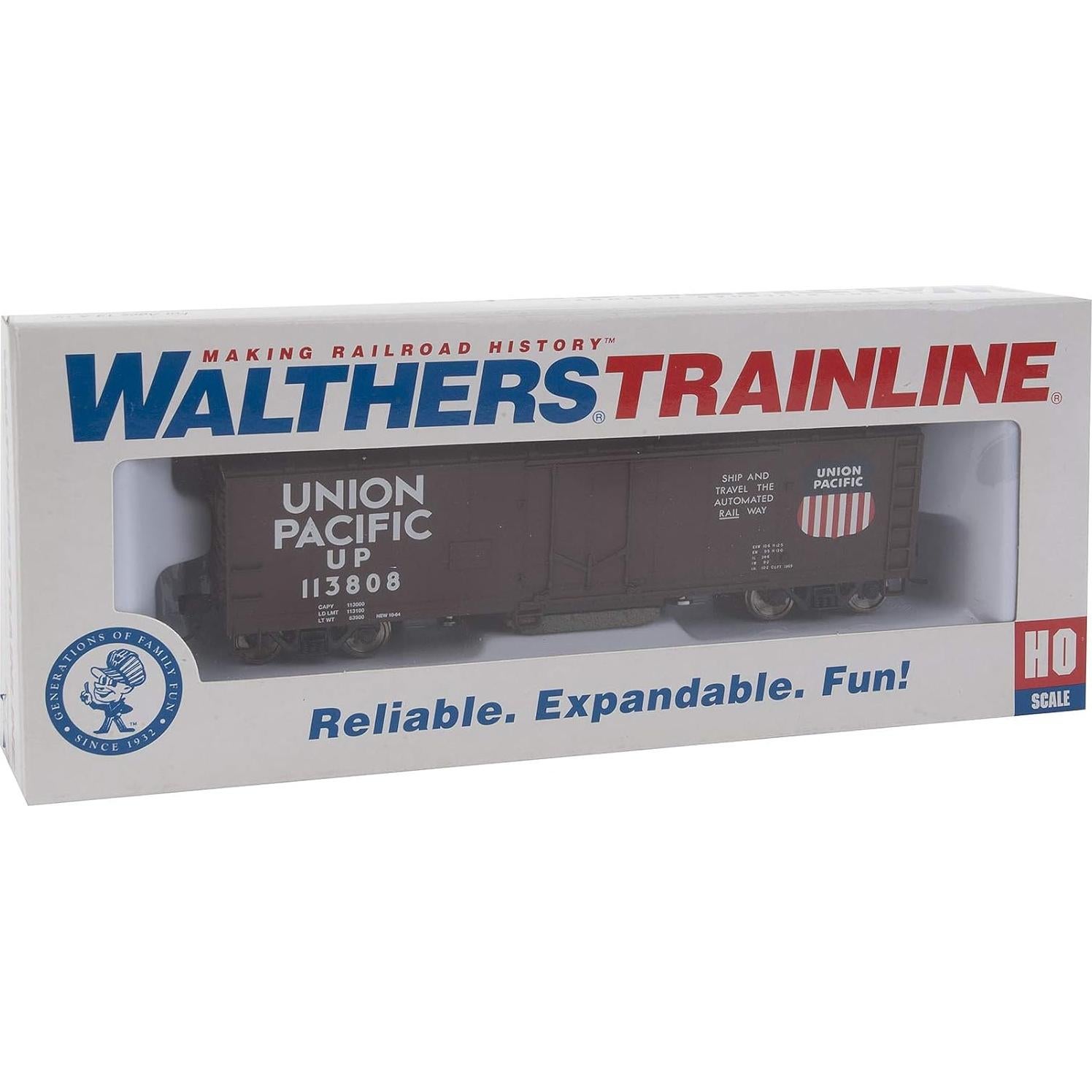 Vagón de limpieza de rieles Walthers Trainline HO 40' Union Pacific