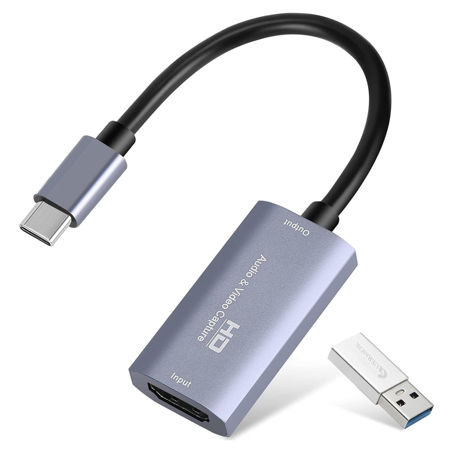 Guermok Tarjeta de Captura HDMI 4K 1080P 60FPS USB-C