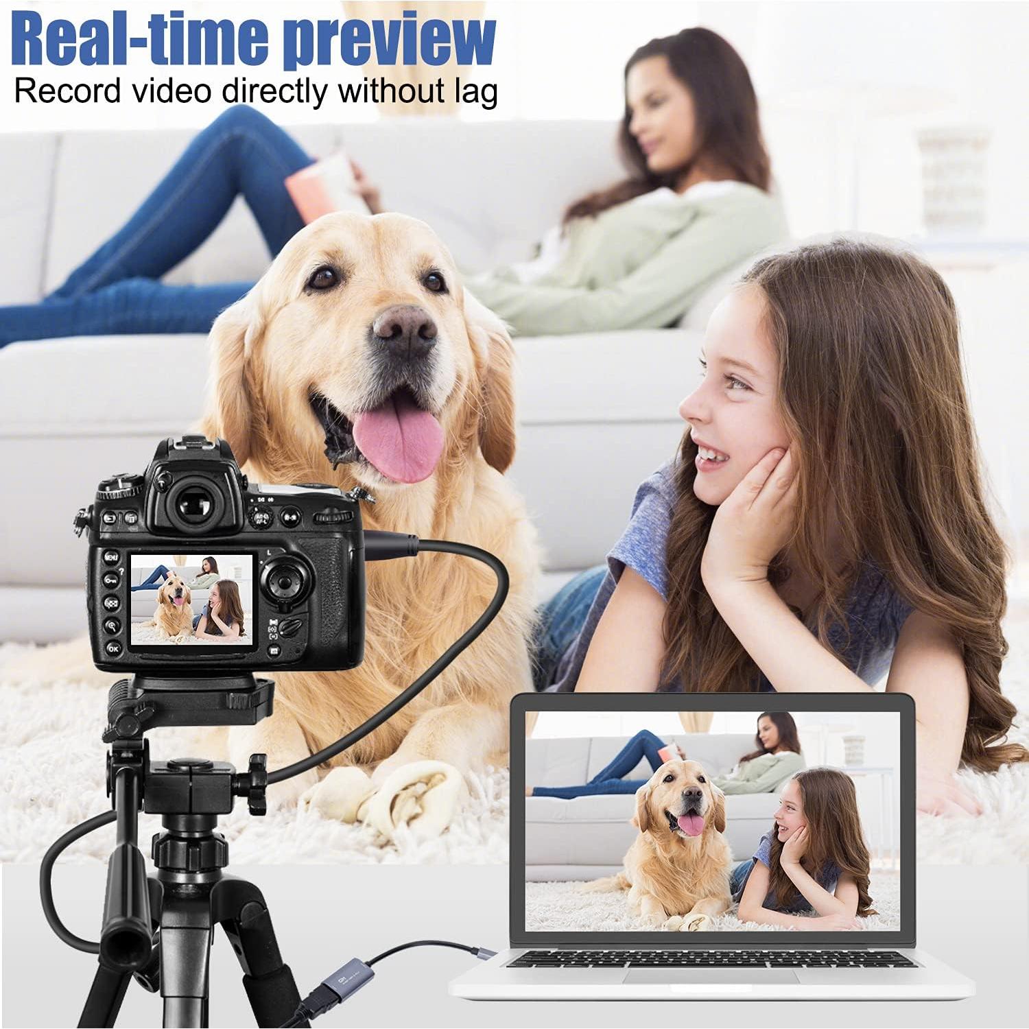 Guermok Tarjeta de Captura HDMI 4K 1080P 60FPS USB-C