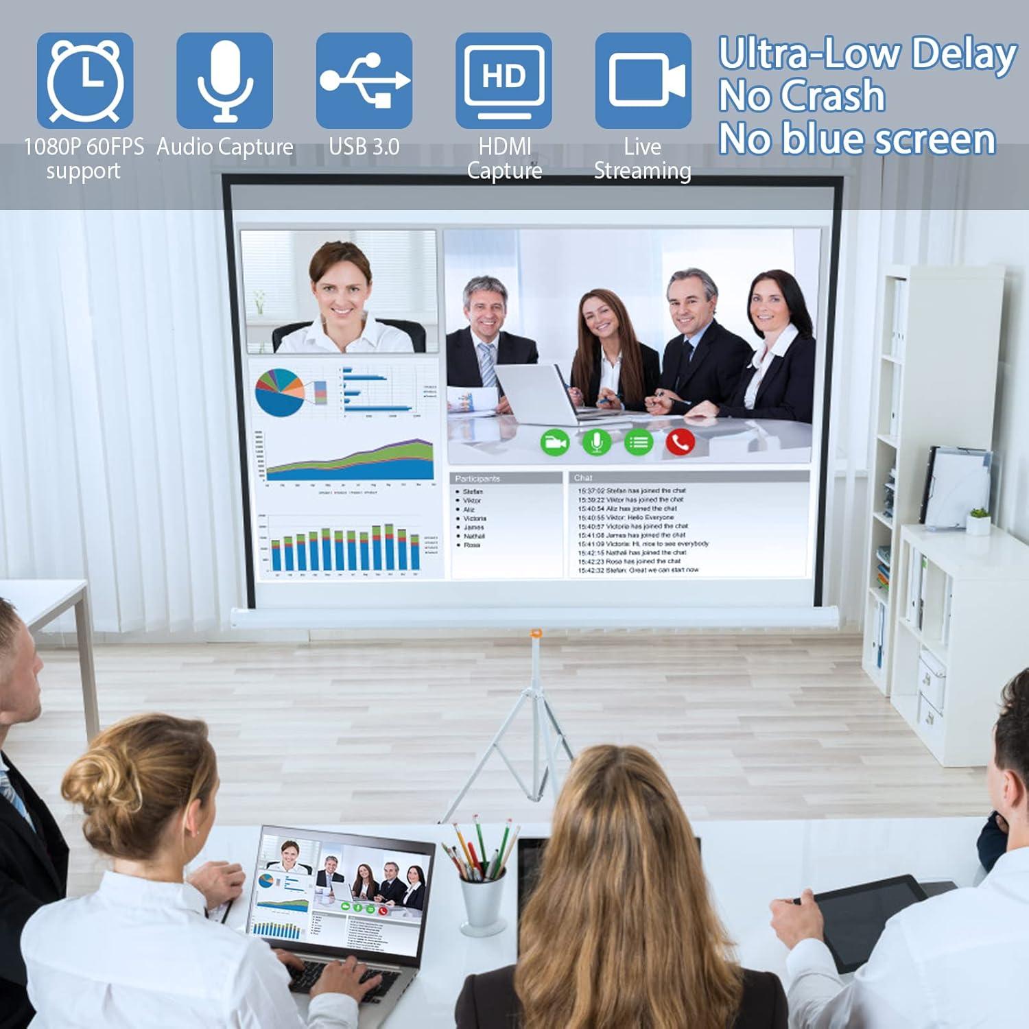 Guermok Tarjeta de Captura HDMI 4K 1080P 60FPS USB-C