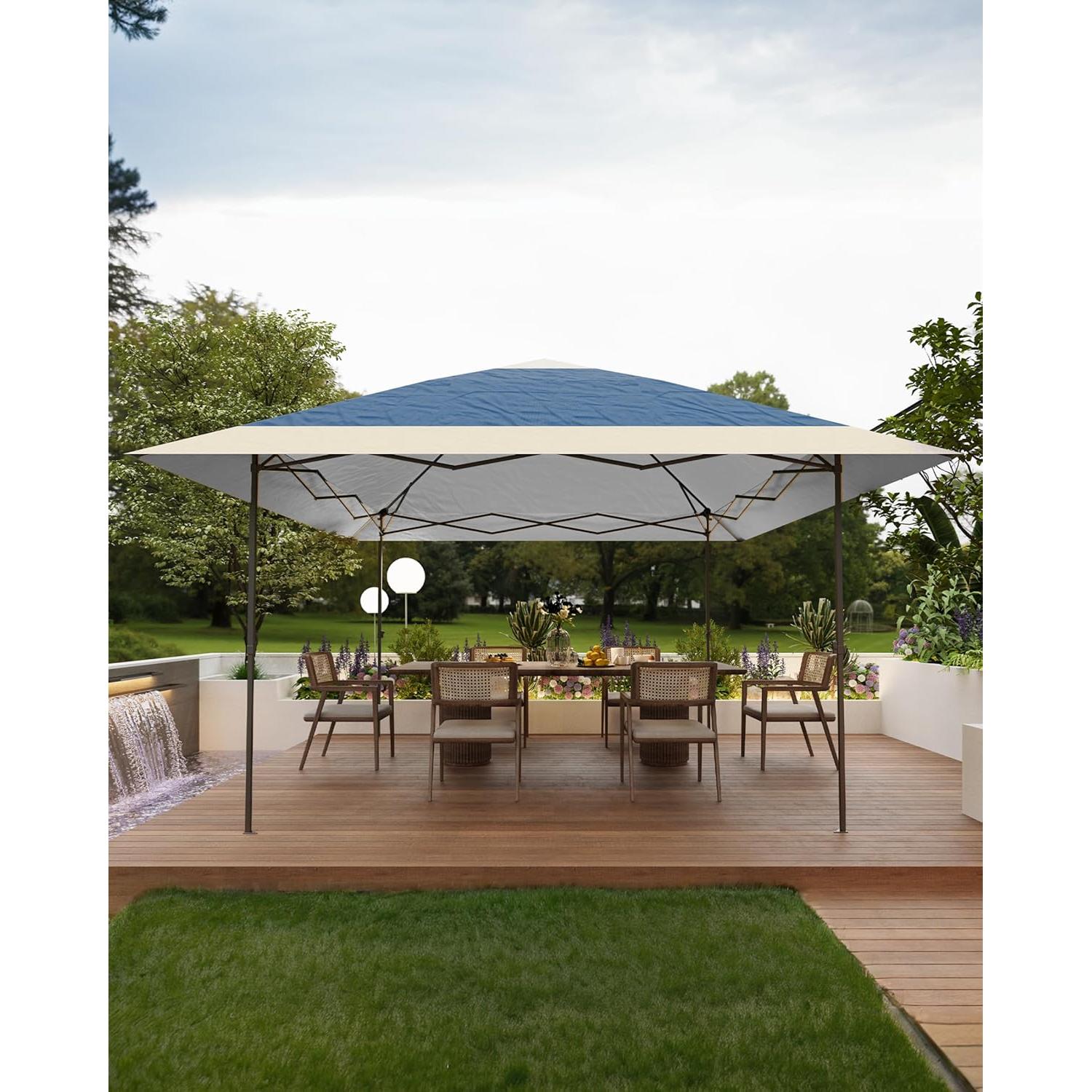Gazebo Plegable GarveeLife 2x2m con Red Mosquitos - Azul Marino