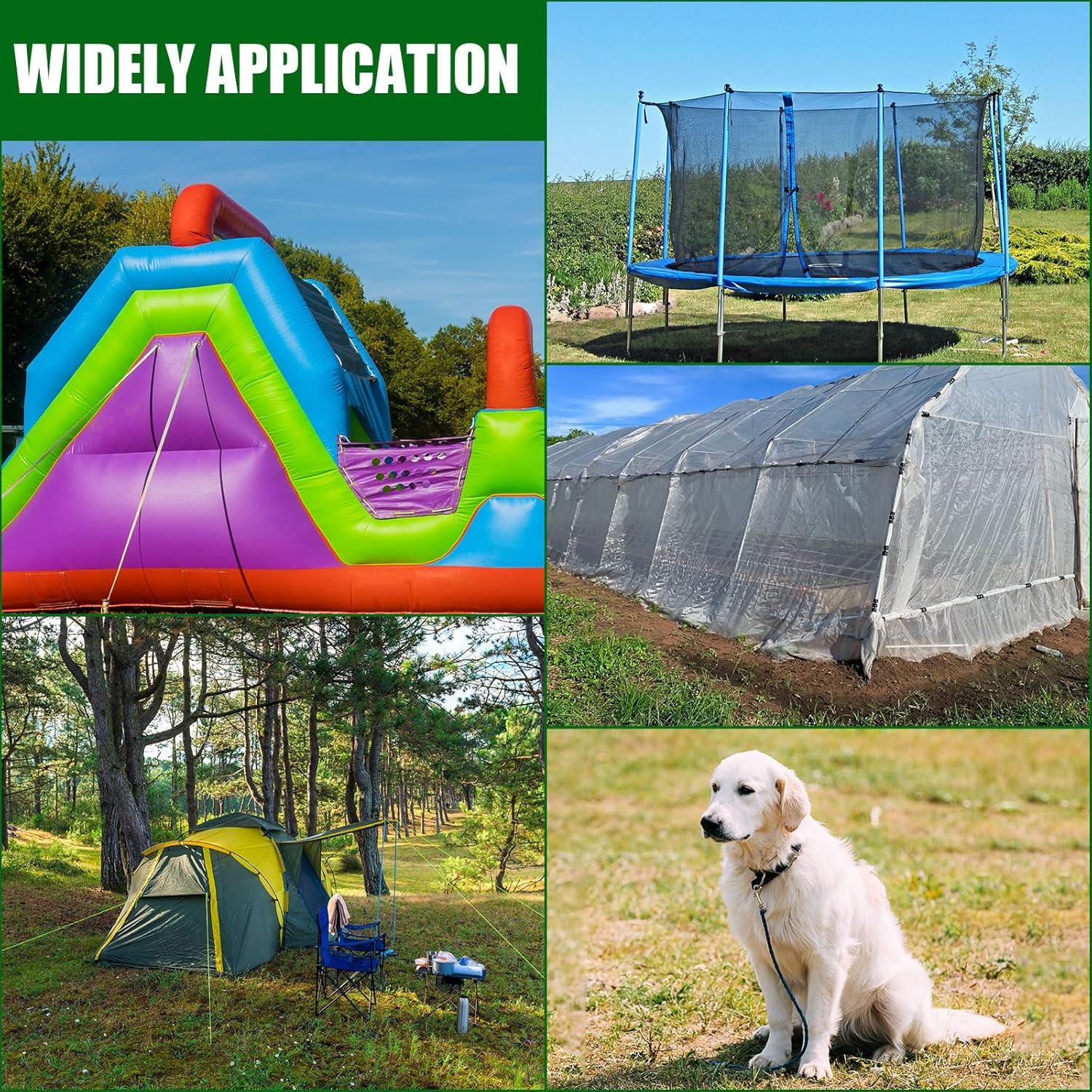 Kit de Anclaje Metálico Lasnten 6 Pcs 76 cm para Camping