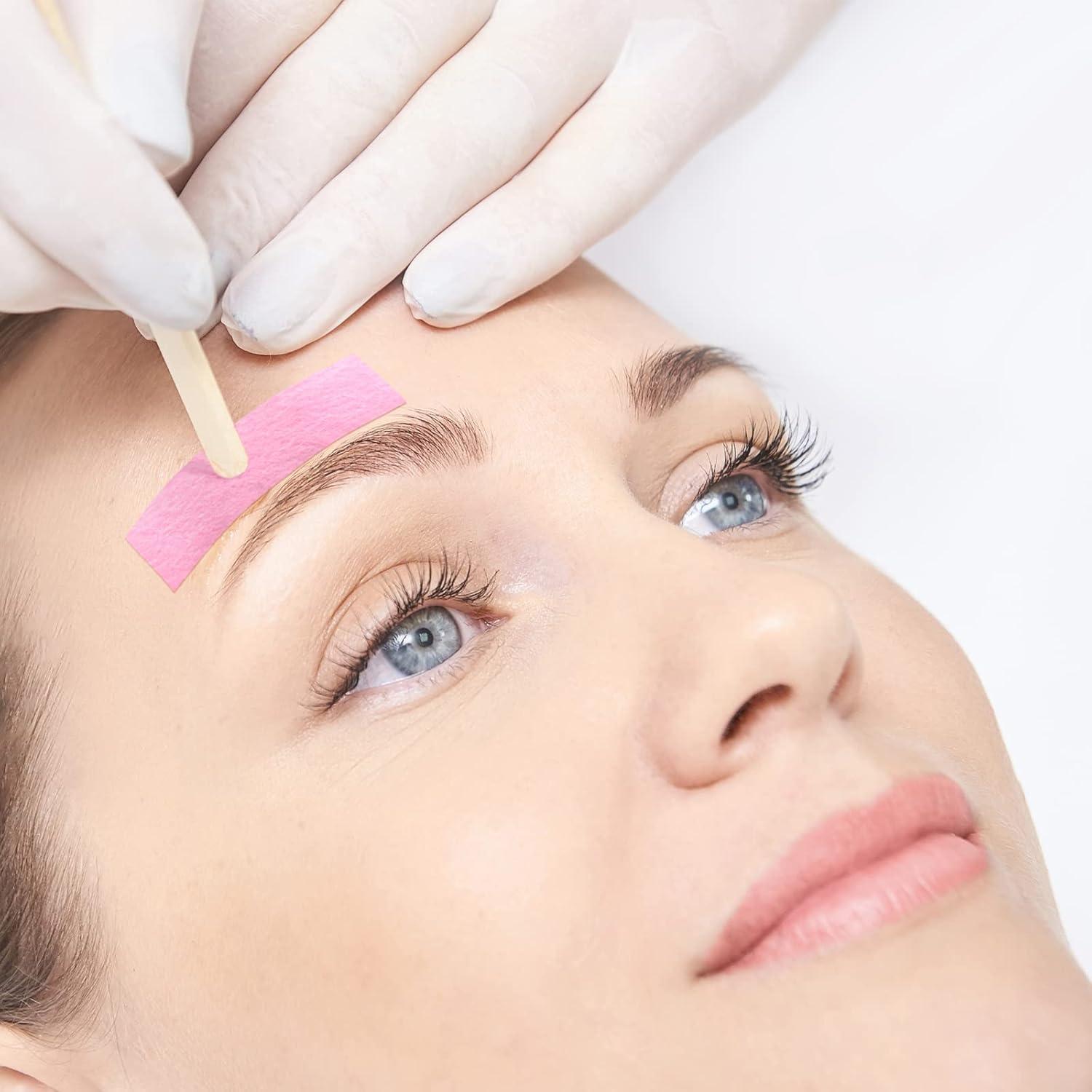 Cintas de Cera para Depilación Maitys 400 Piezas Rosa 1x5 cm