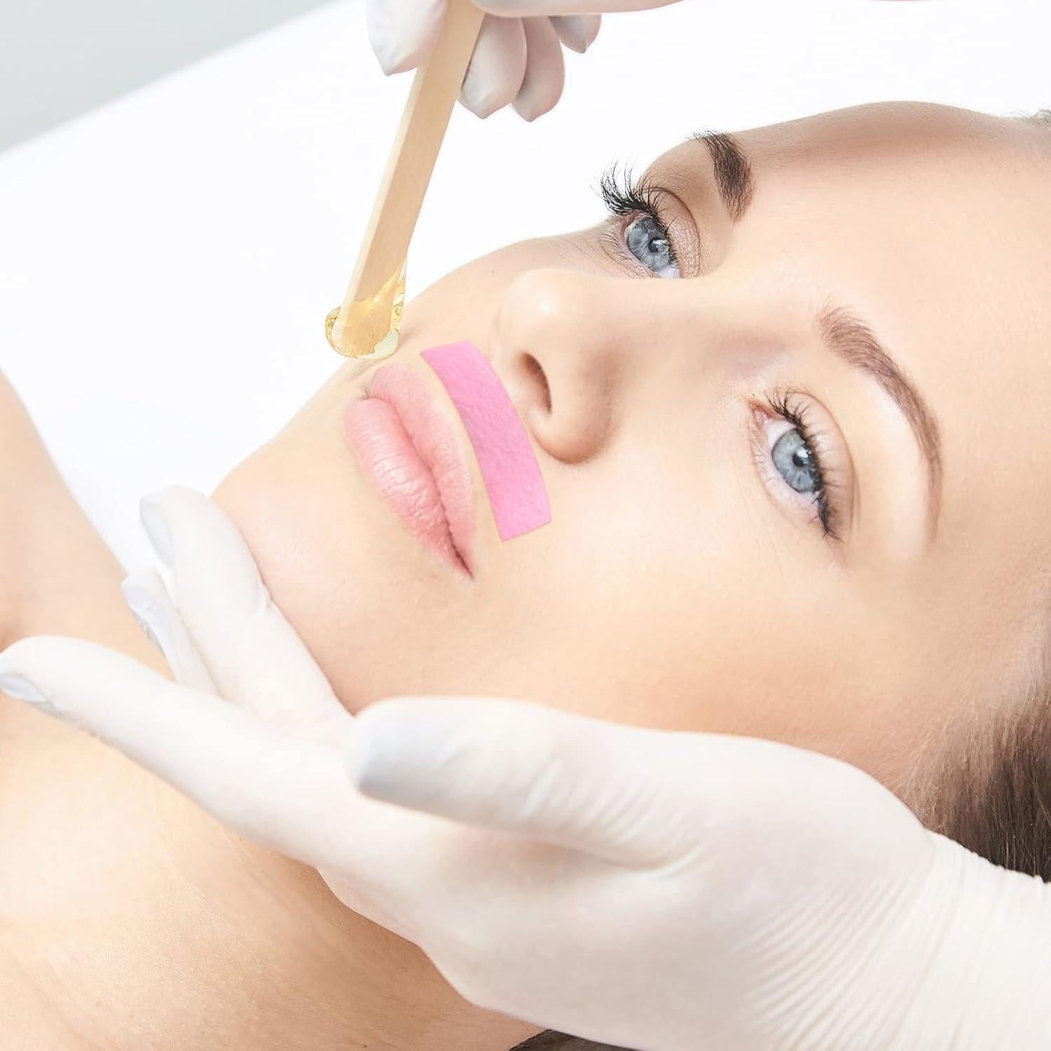 Cintas de Cera para Depilación Maitys 400 Piezas Rosa 1x5 cm