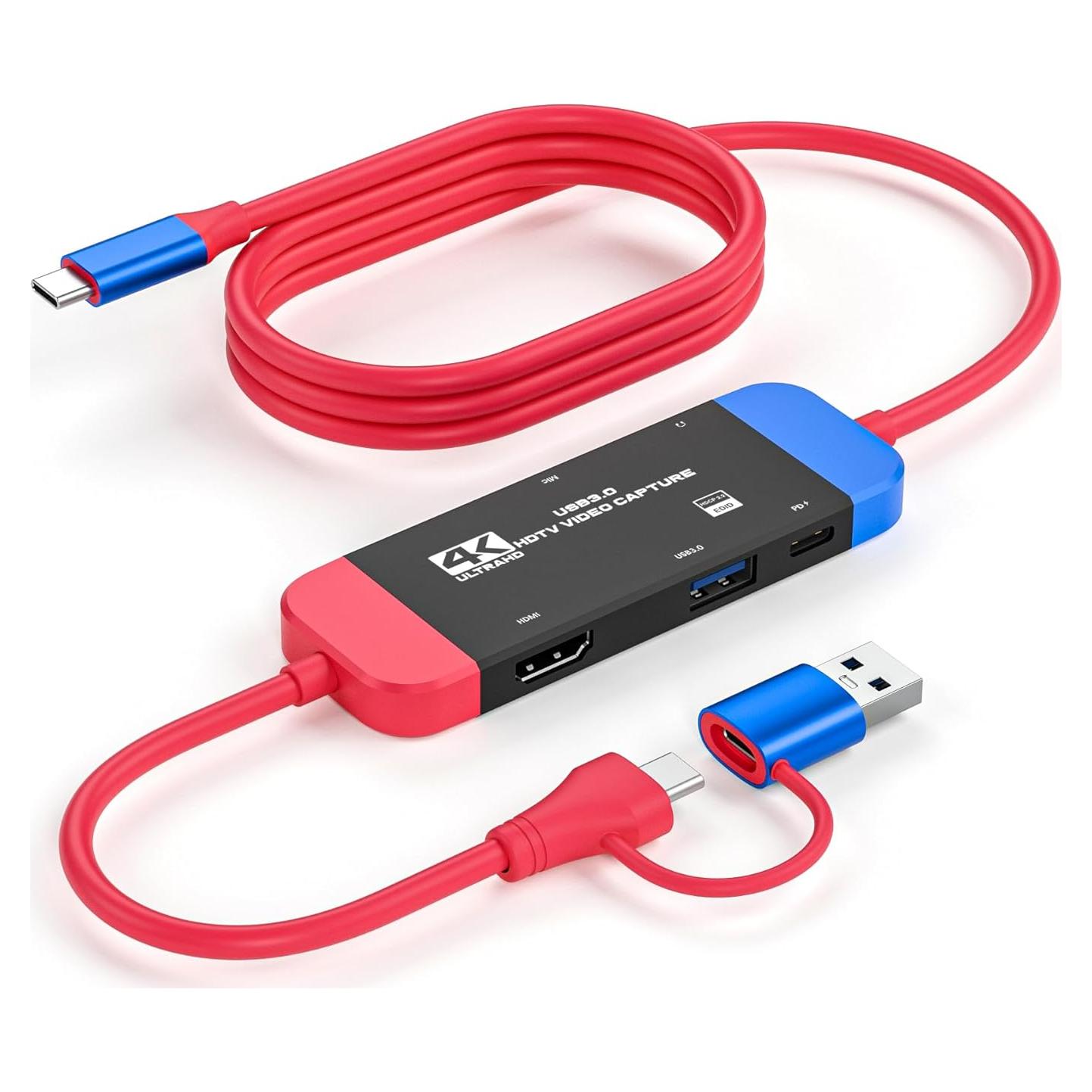 Tarjeta de Captura GKEAPZA USB C 4K 100W para Juegos y Streaming