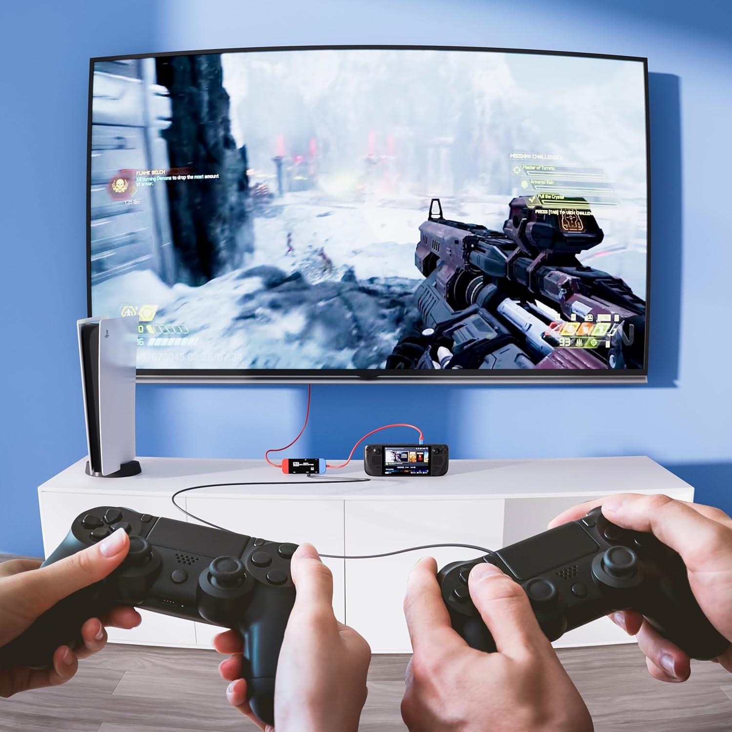 Tarjeta de Captura GKEAPZA USB C 4K 100W para Juegos y Streaming