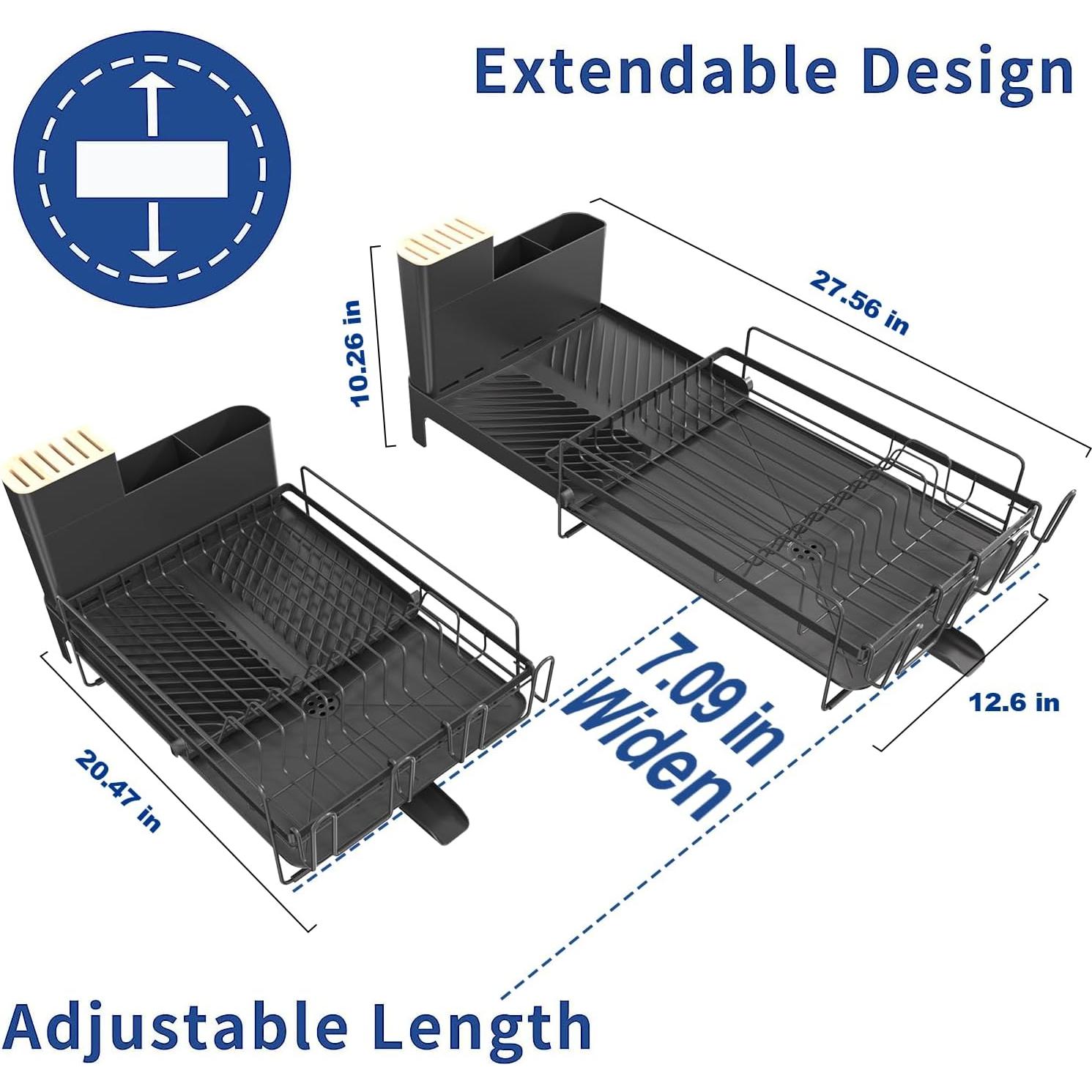 Escurridor de Platos Expandible Runnatal 32 cm x 54 cm Drenaje