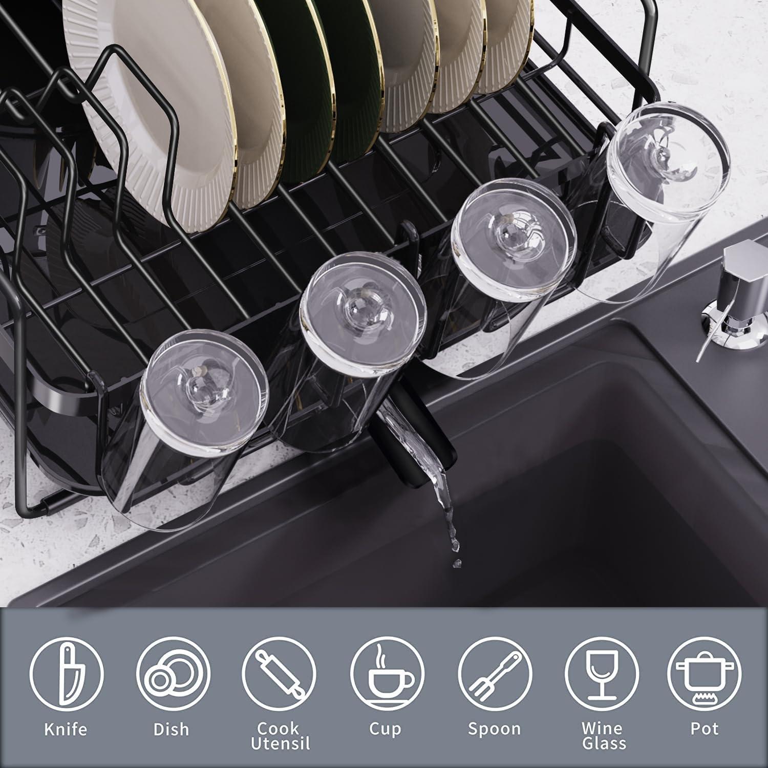 Escurridor de Platos Expandible Runnatal 32 cm x 54 cm Drenaje