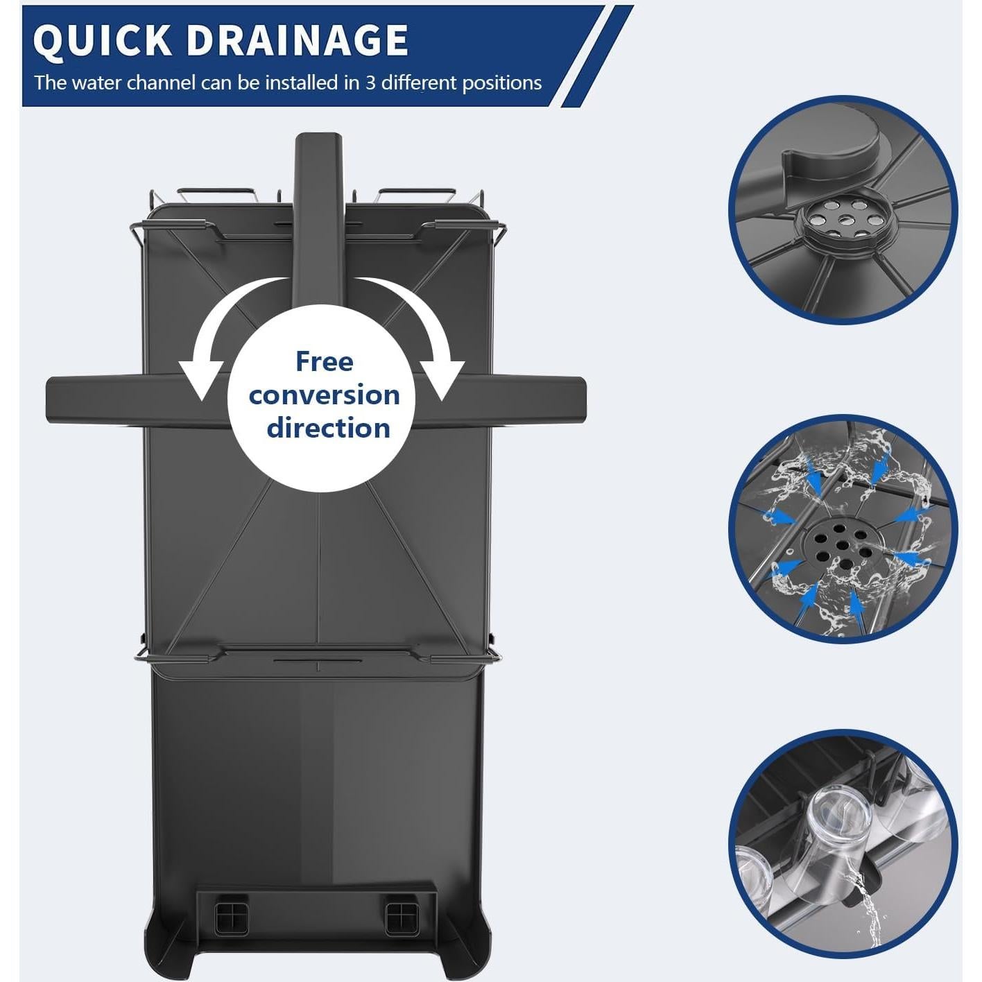 Escurridor de Platos Expandible Runnatal 32 cm x 54 cm Drenaje