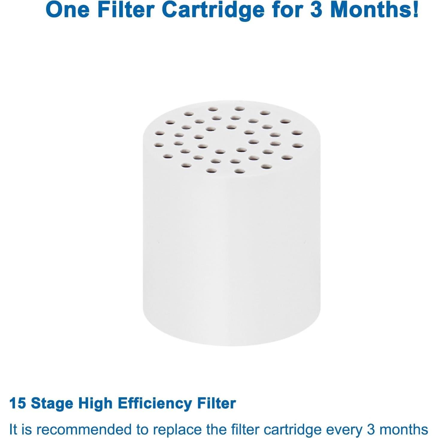 Cartucho de Reemplazo NearMoon 15 etapas Filtro de Ducha